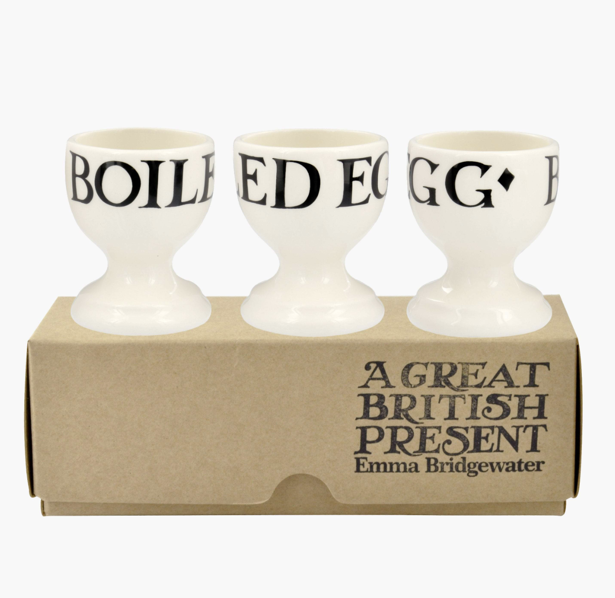 Emma Bridgewater Black Toast Egg Cups Set of 3