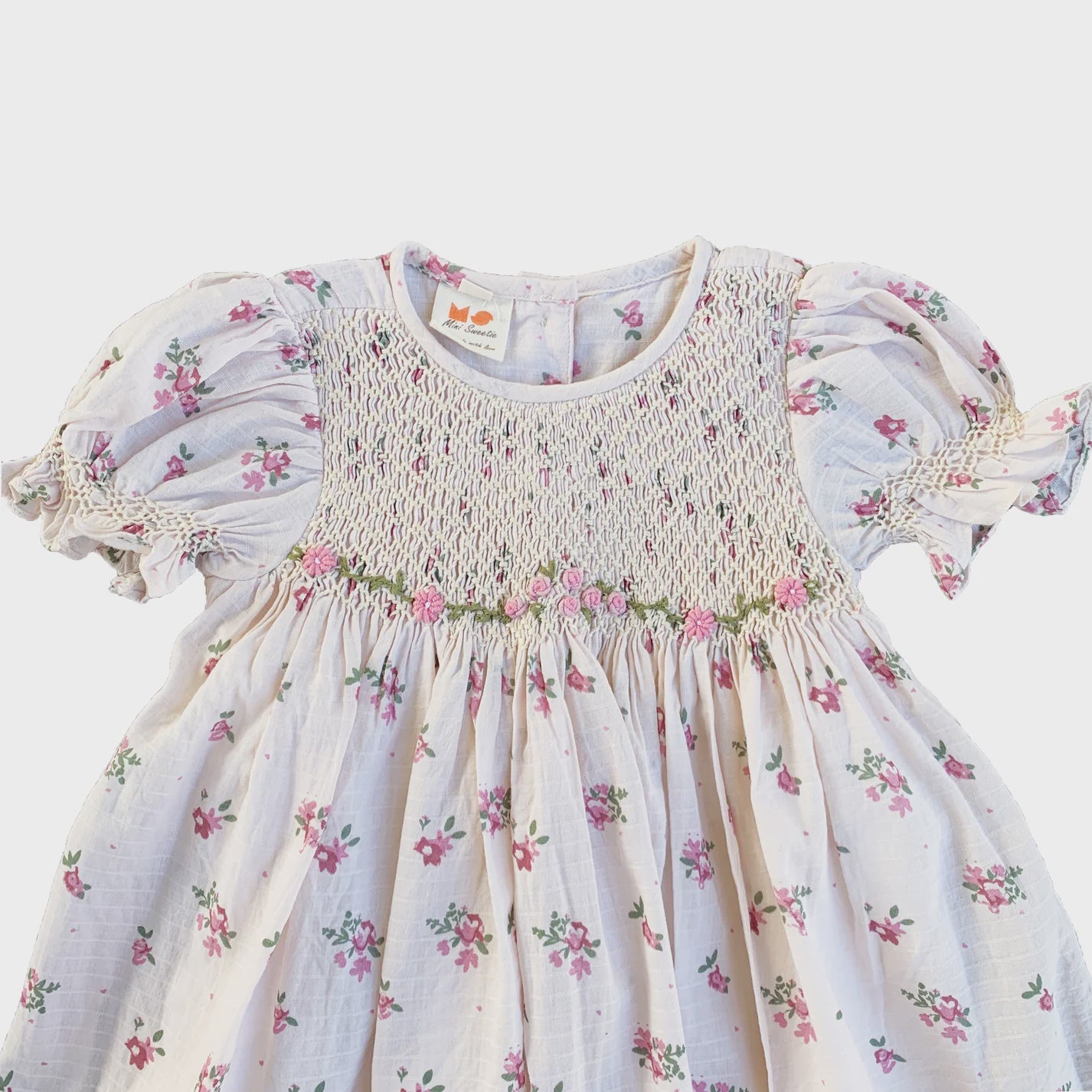 Pink Blossoms Smocked Dress Size 1