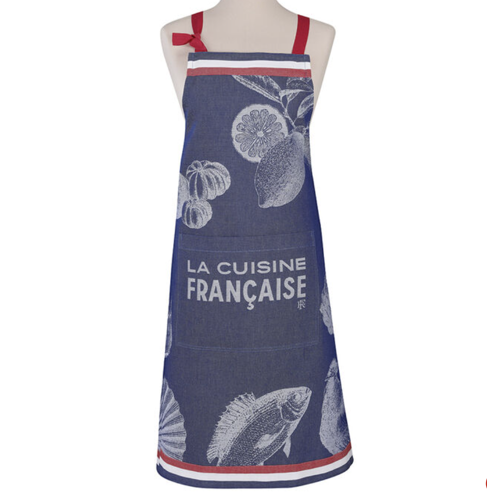 Le Jacquard Francais Blue Gastronomy Apron 90x96cm