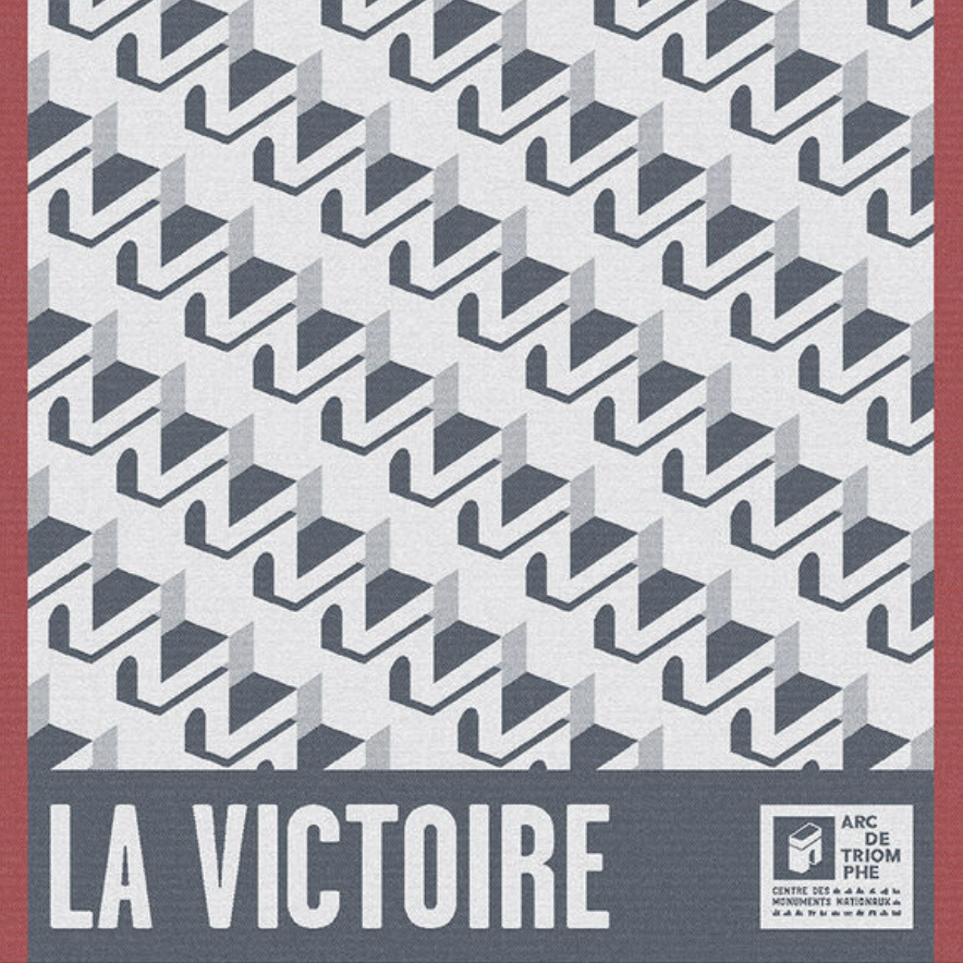 Le Jacquard Francais Victory Blue Tea Towel 80x60cm