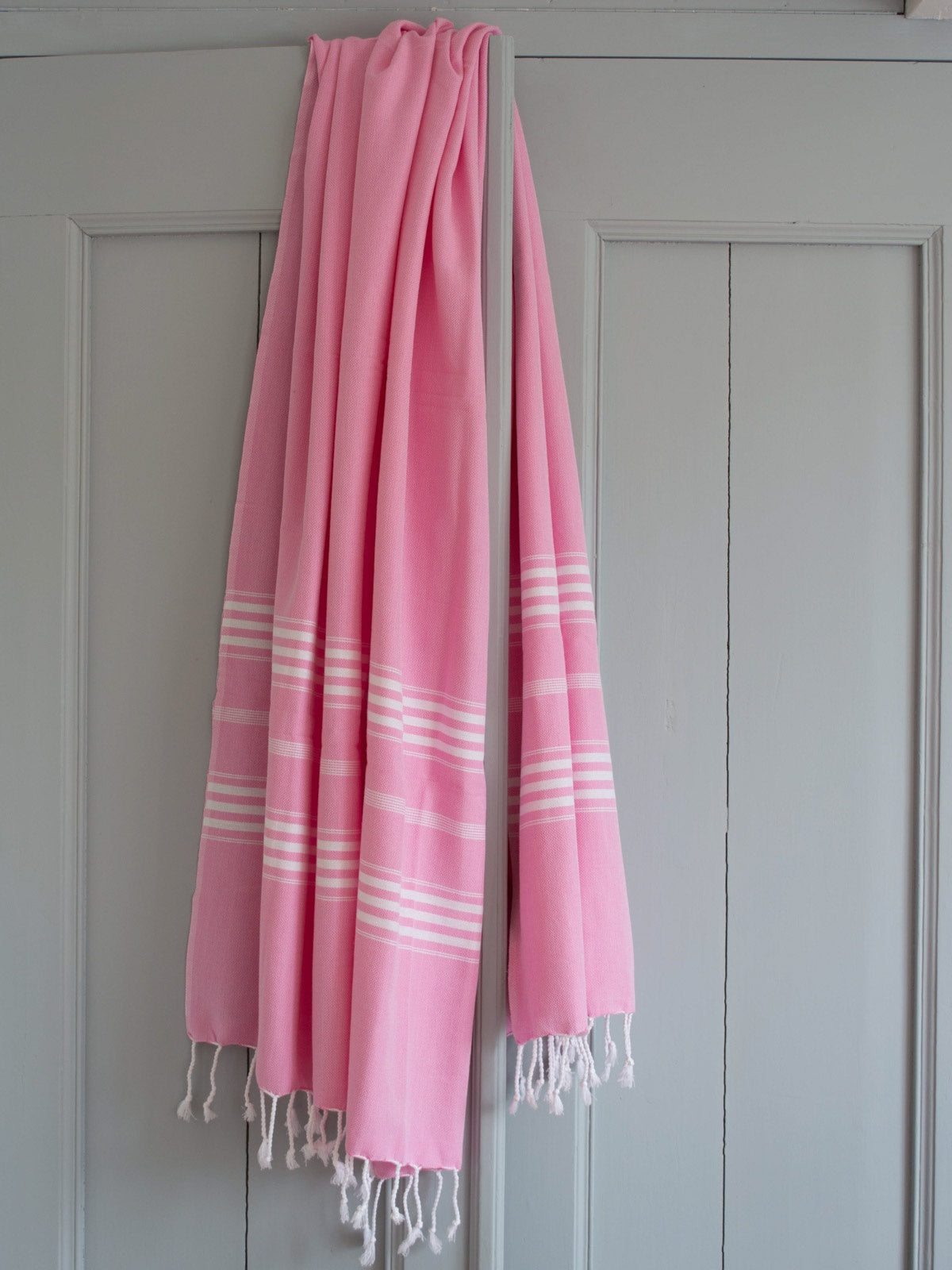 Hammam Towel 210x100cm Sorbet Pink Striped