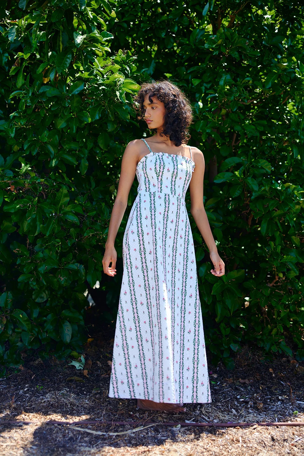Aston Molly Dress Antique Rose Stripe