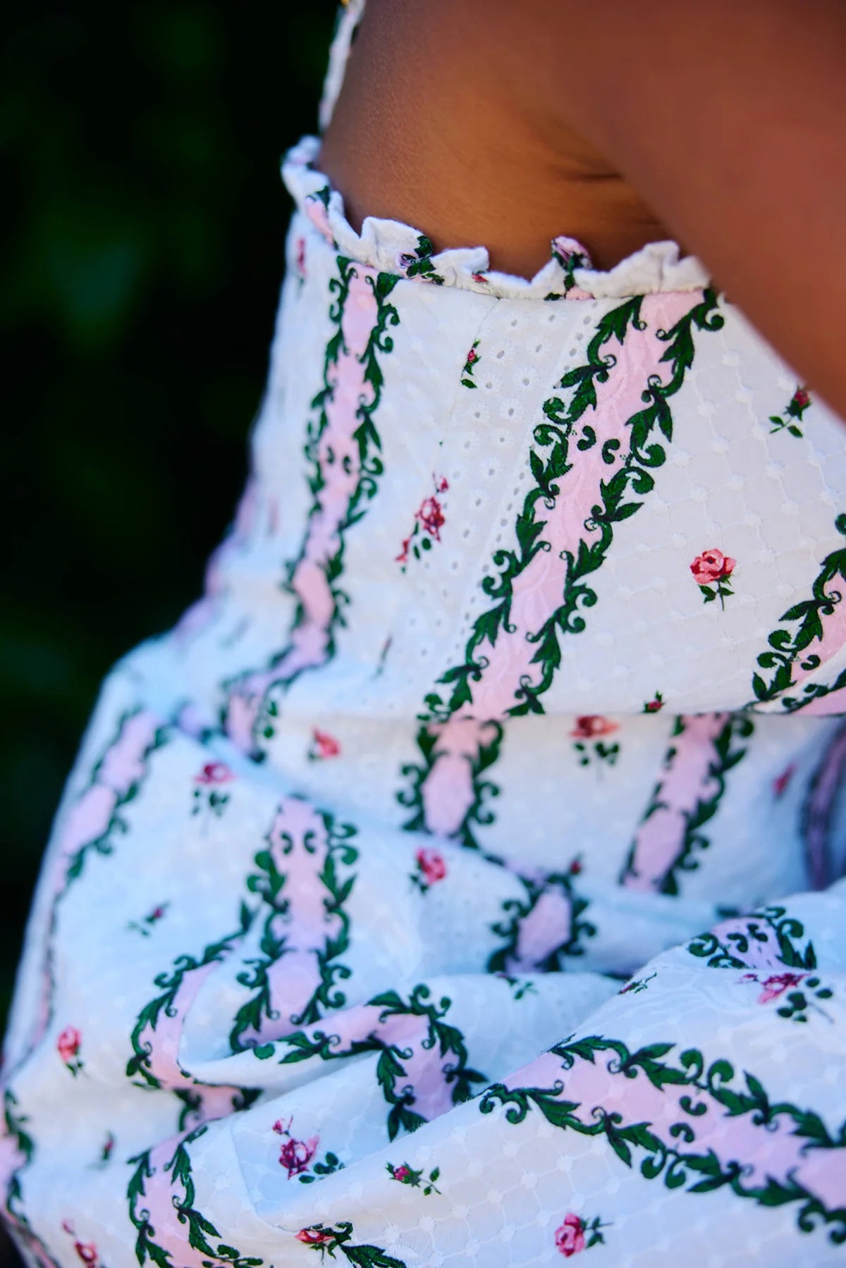 Aston Molly Dress Antique Rose Stripe
