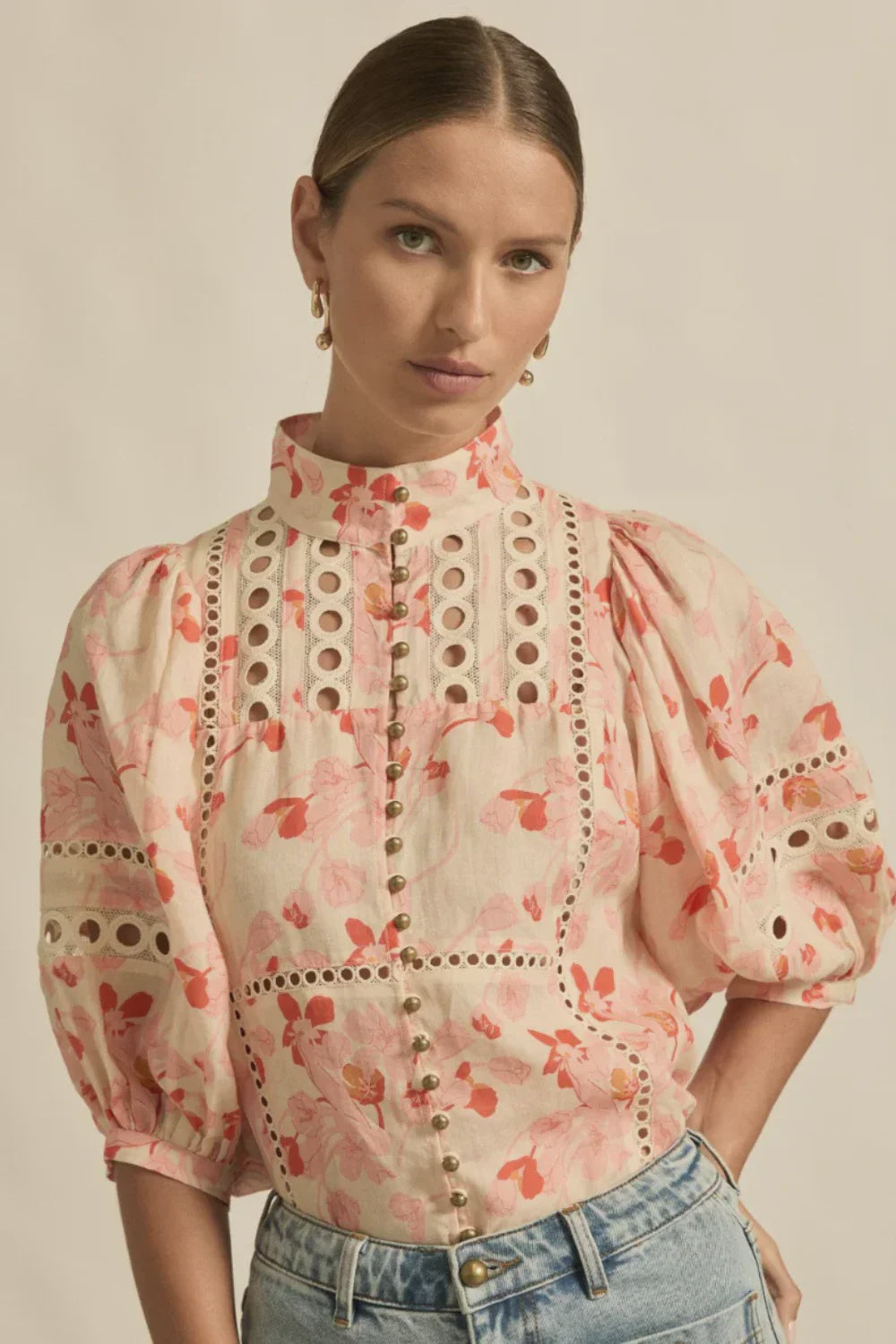 Zoe Kratzmann Cabaret Top Cherry Tulip