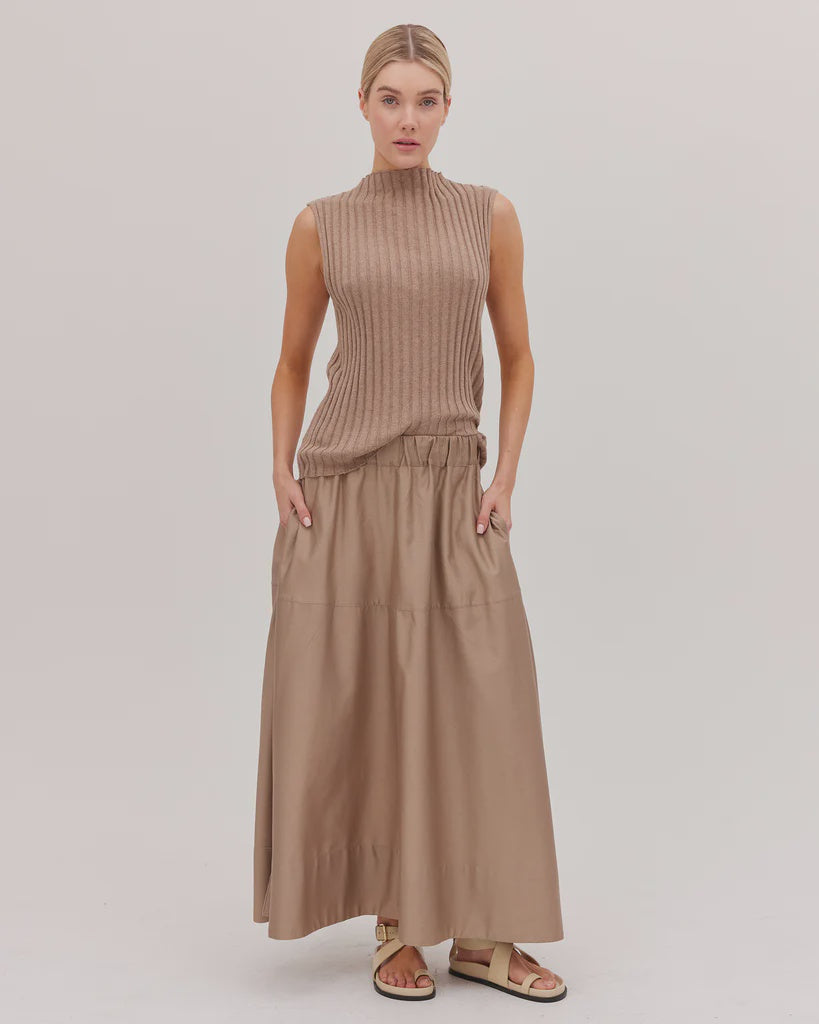 Cloth & Co Maxi Skirt Praline
