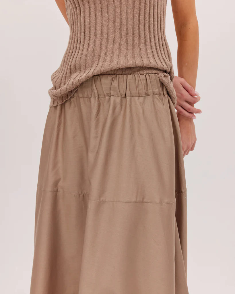 Cloth & Co Maxi Skirt Praline