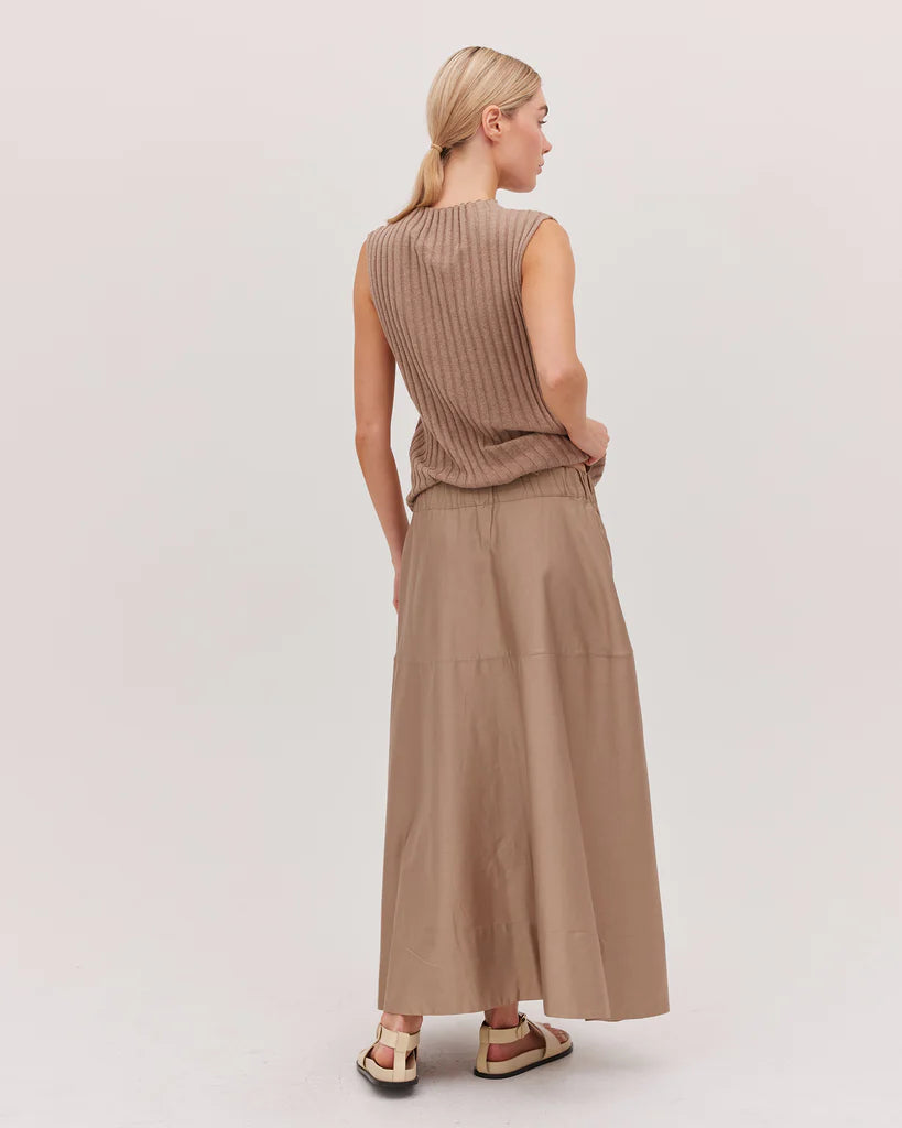 Cloth & Co Maxi Skirt Praline