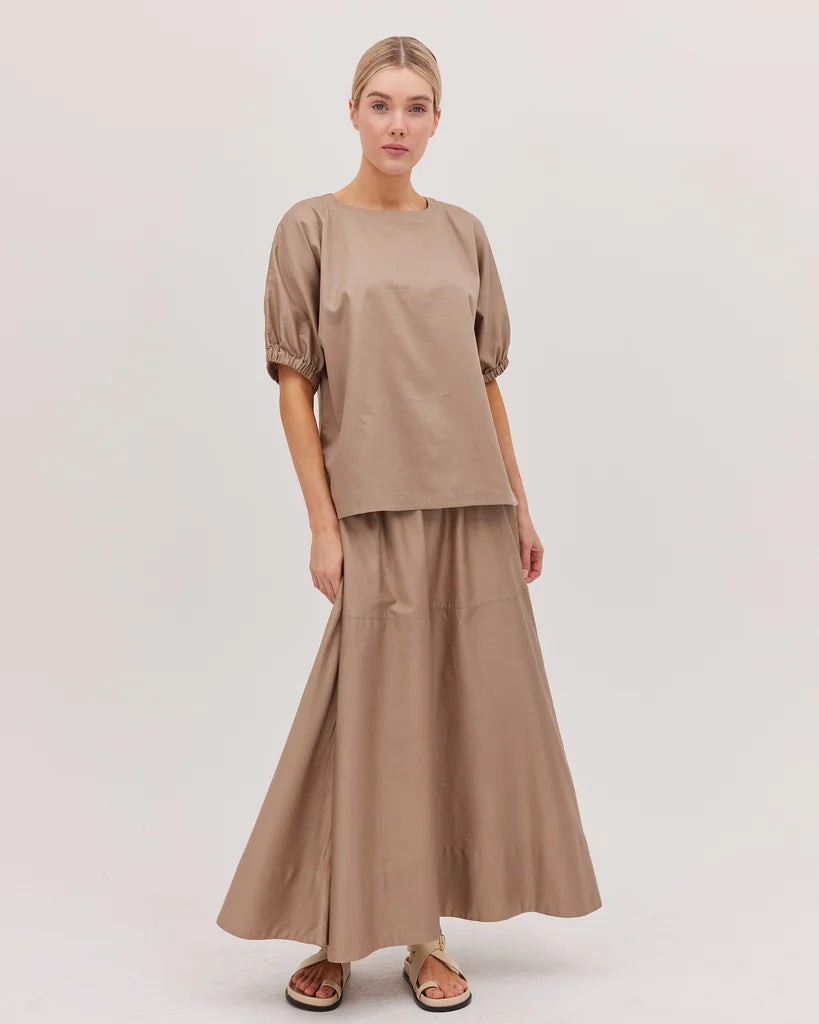 Cloth & Co Maxi Skirt Praline