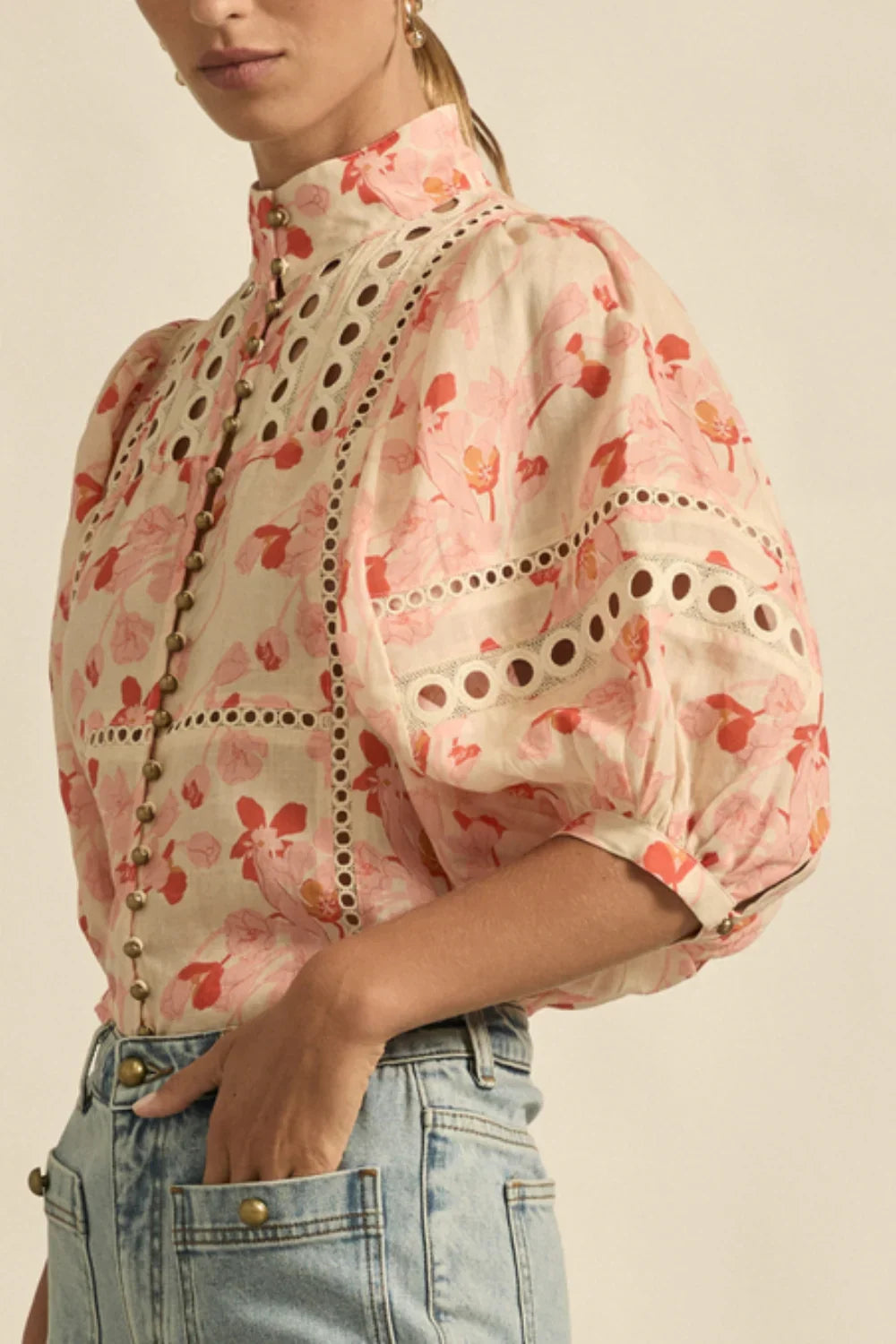 Zoe Kratzmann Cabaret Top Cherry Tulip
