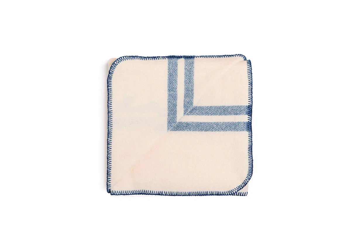 Ruanui Station Lambs Wool Blue Blanket