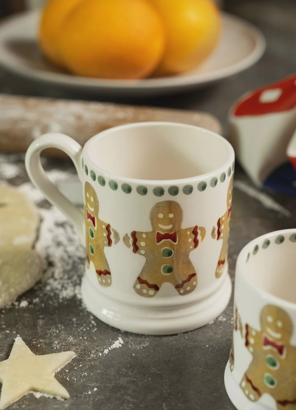 Emma Bridgewater Gingerbread Biscuit 1/2 pint Mug