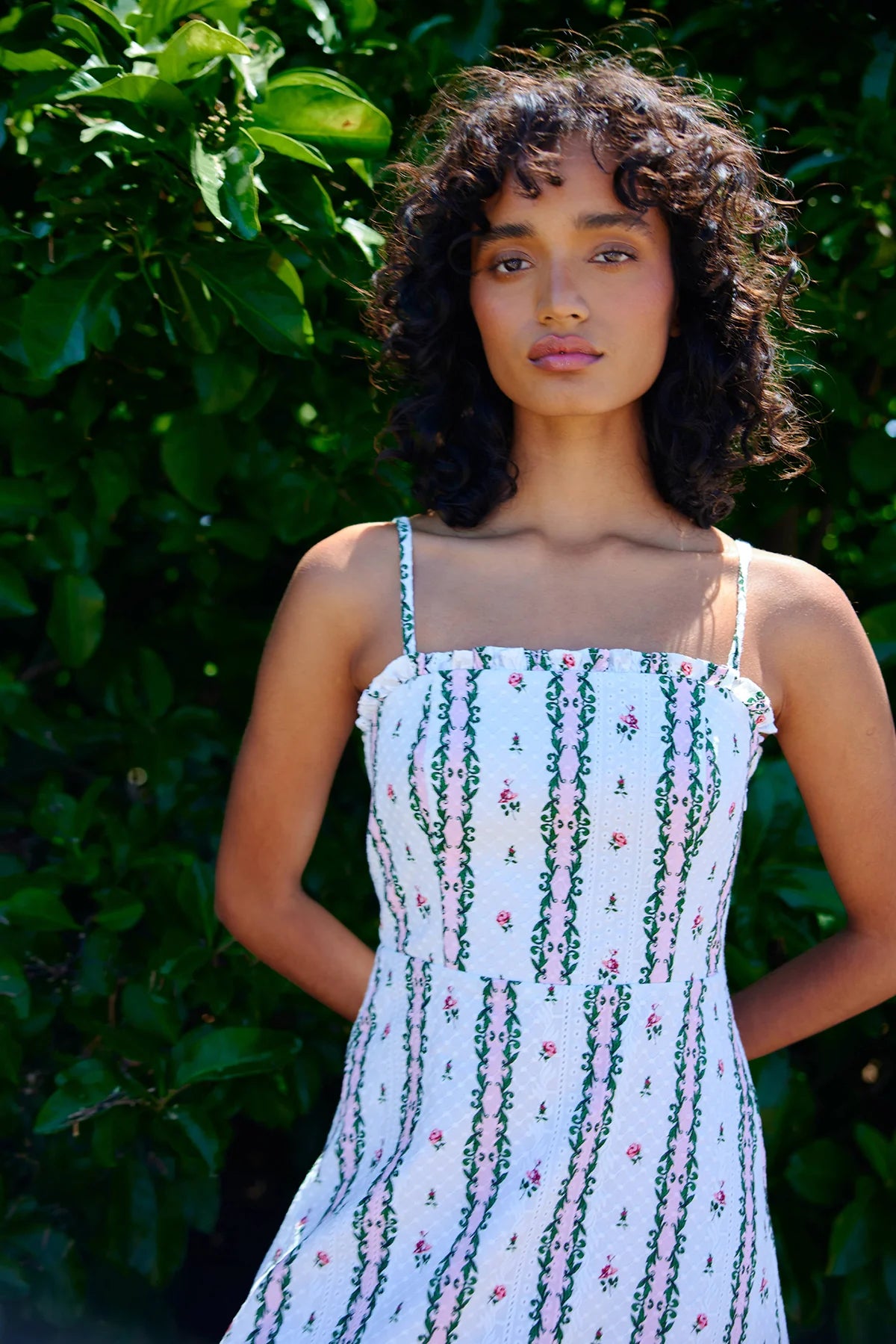 Aston Molly Dress Antique Rose Stripe