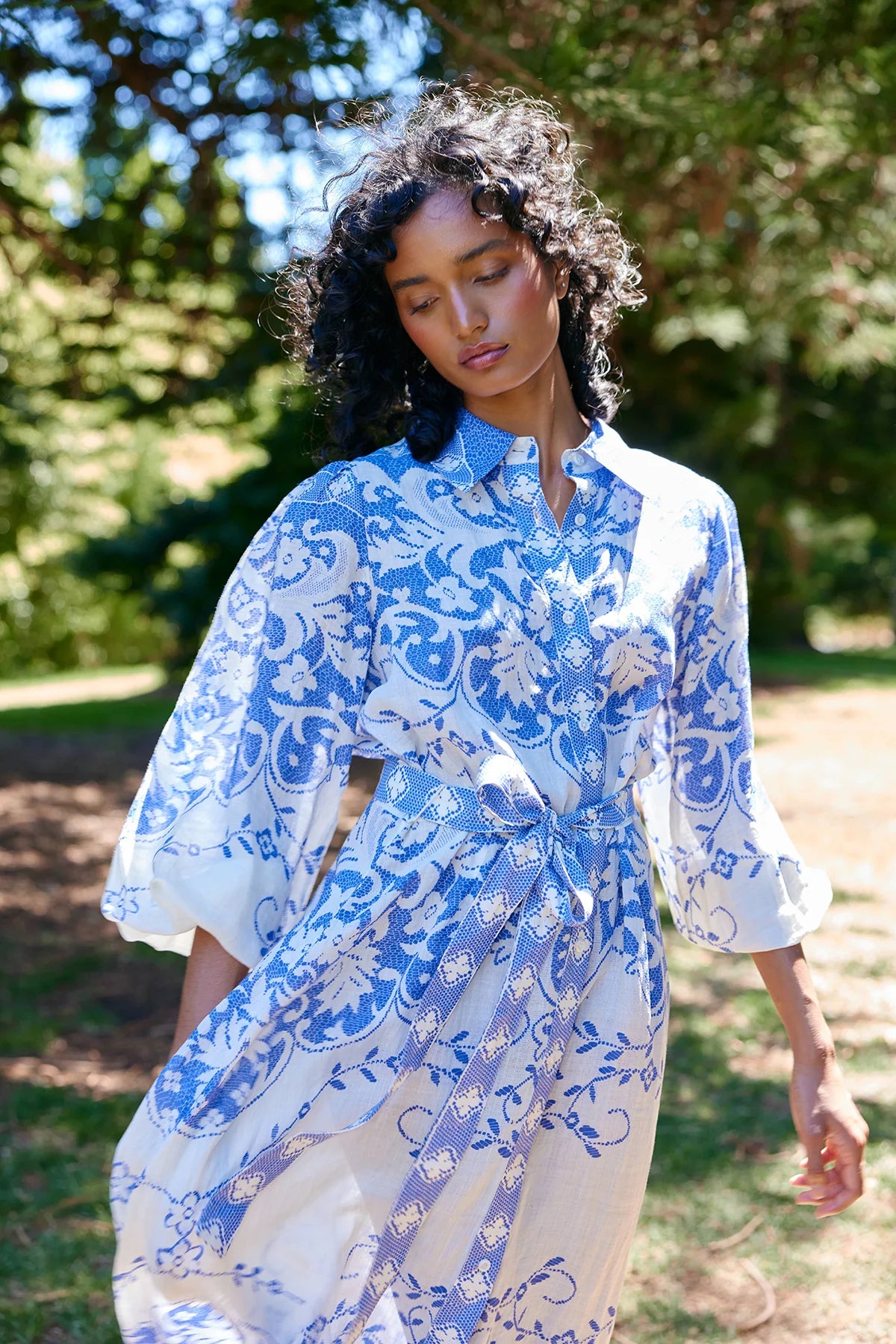 Aston Lucille Dress Antique Royal (Pre-order)