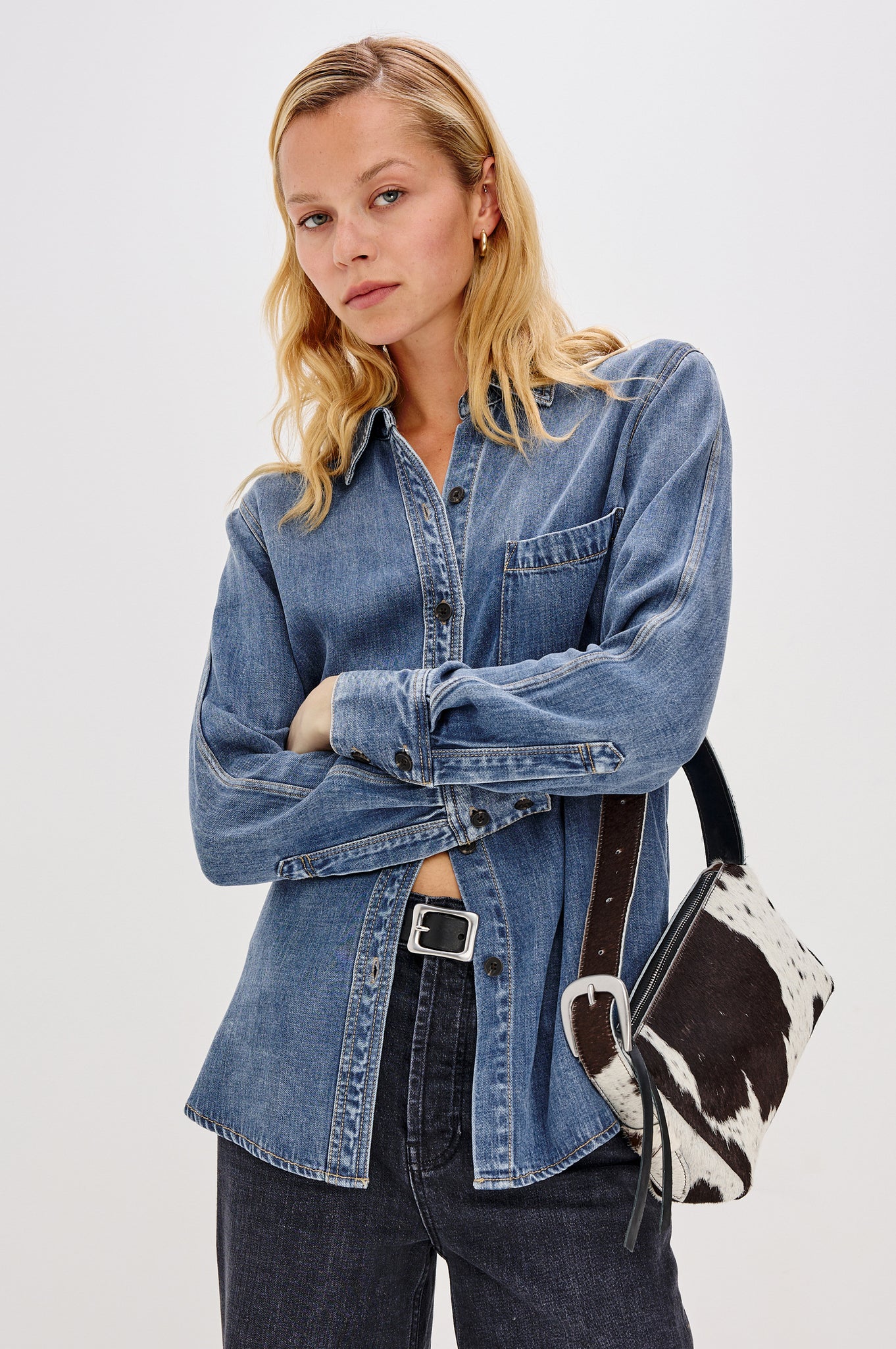 Rails Atticus Antique Blue Denim Shirt