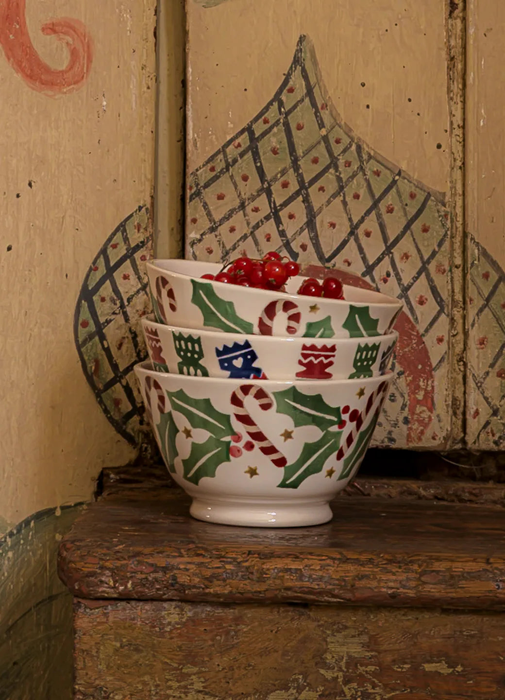 Emma Bridgewater Candy Canes Small Old Bowl