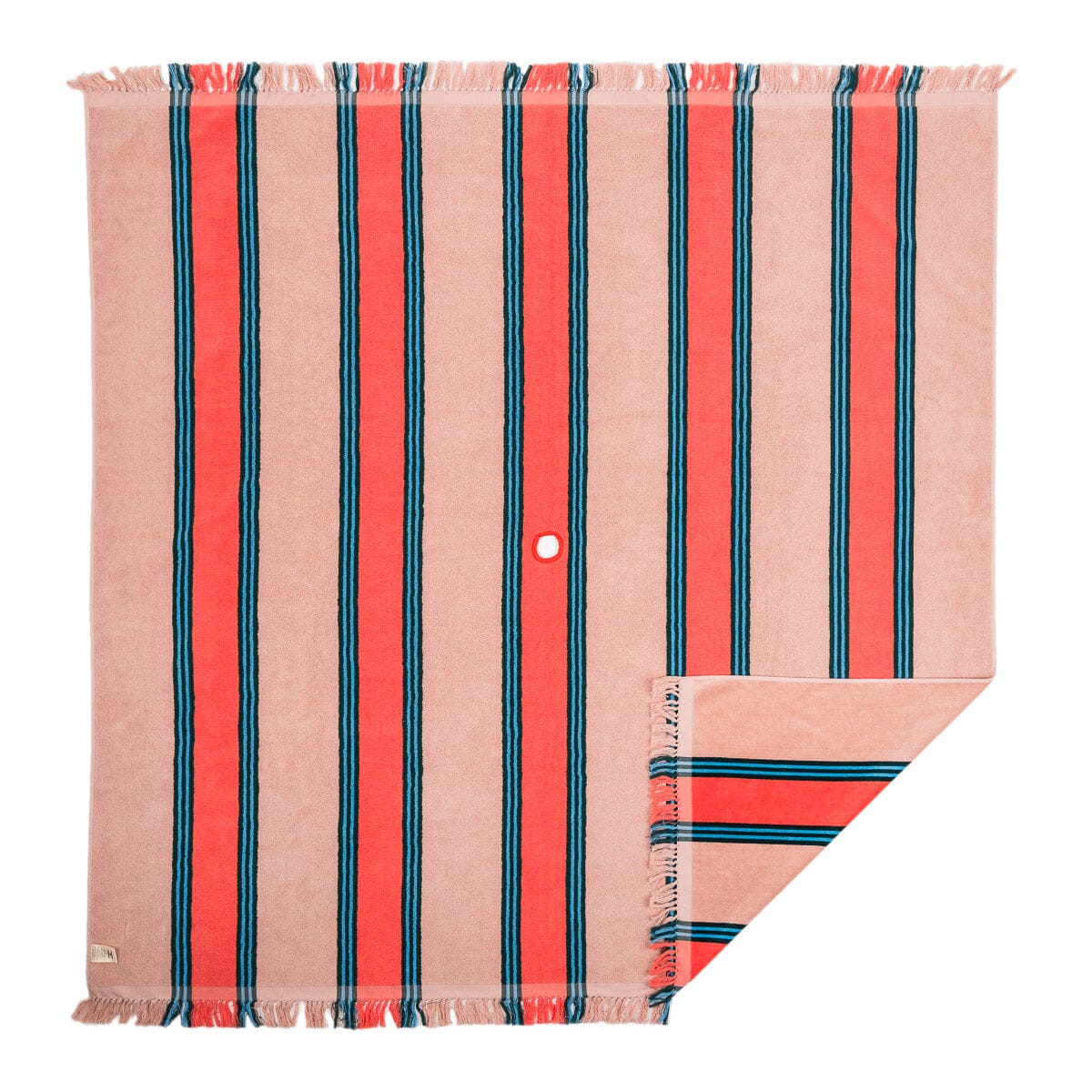 Business and Pleasure Beach Blanket Dusty Pink Stripe