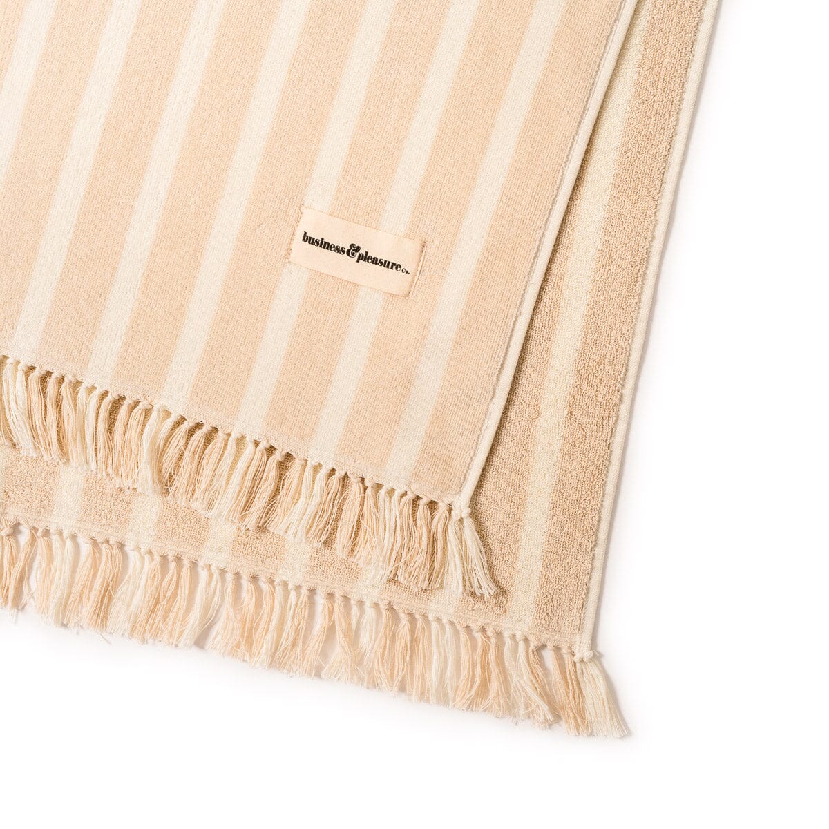 Business and Pleasure Beach Blanket Monaco Natural Stripe