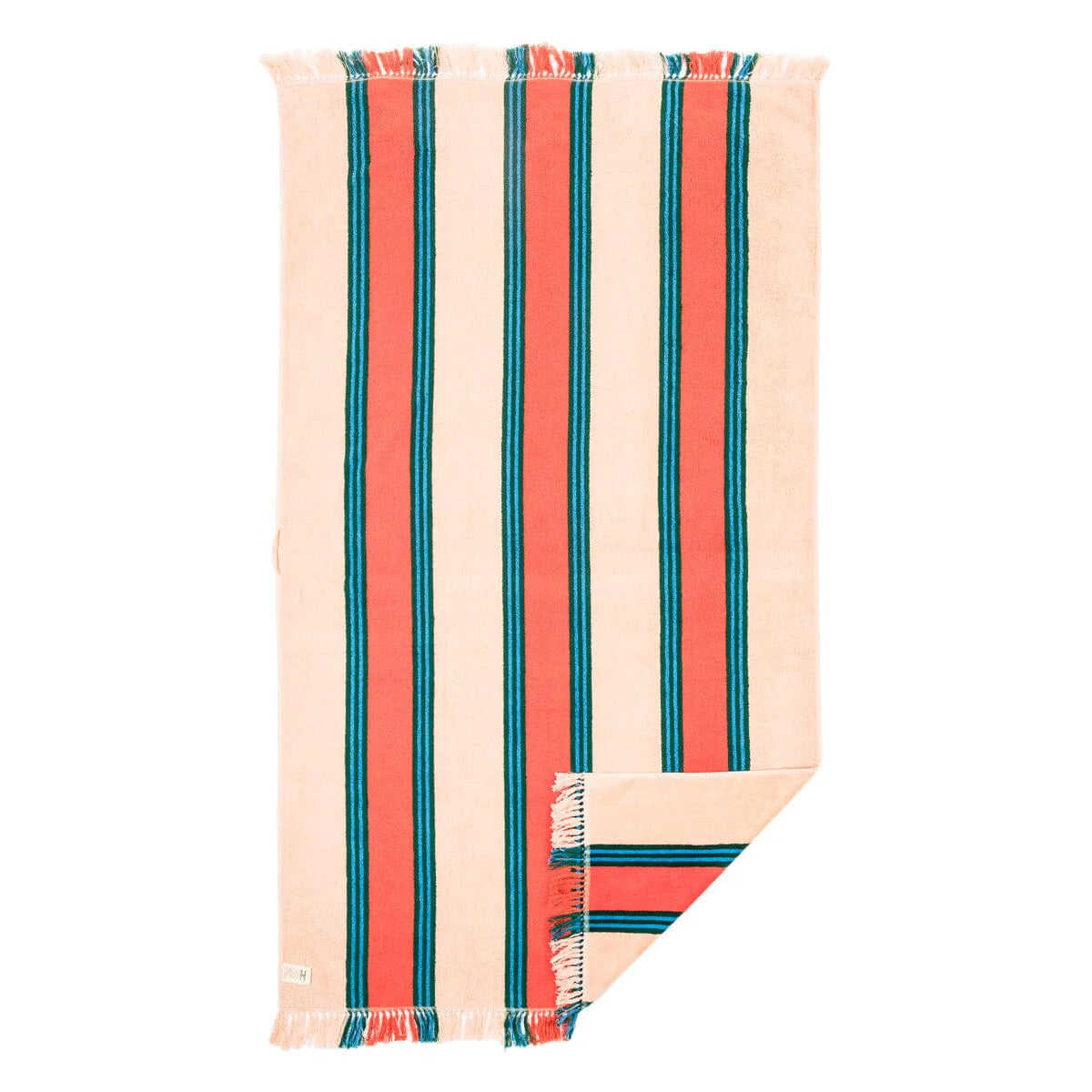 Business and Pleasure Beach Towel Dusty Pink Stripe