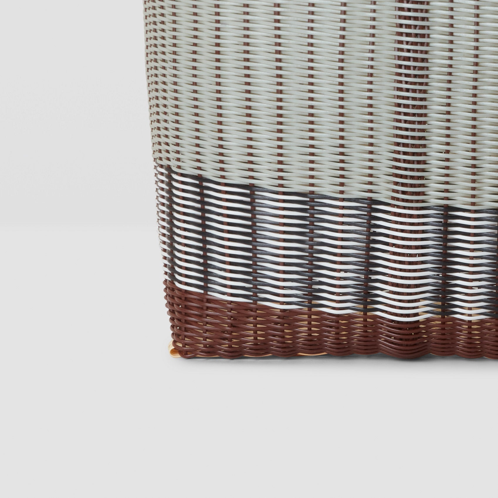 Palorosa Handwoven Tote Basket XLarge - Chocolate & Palm