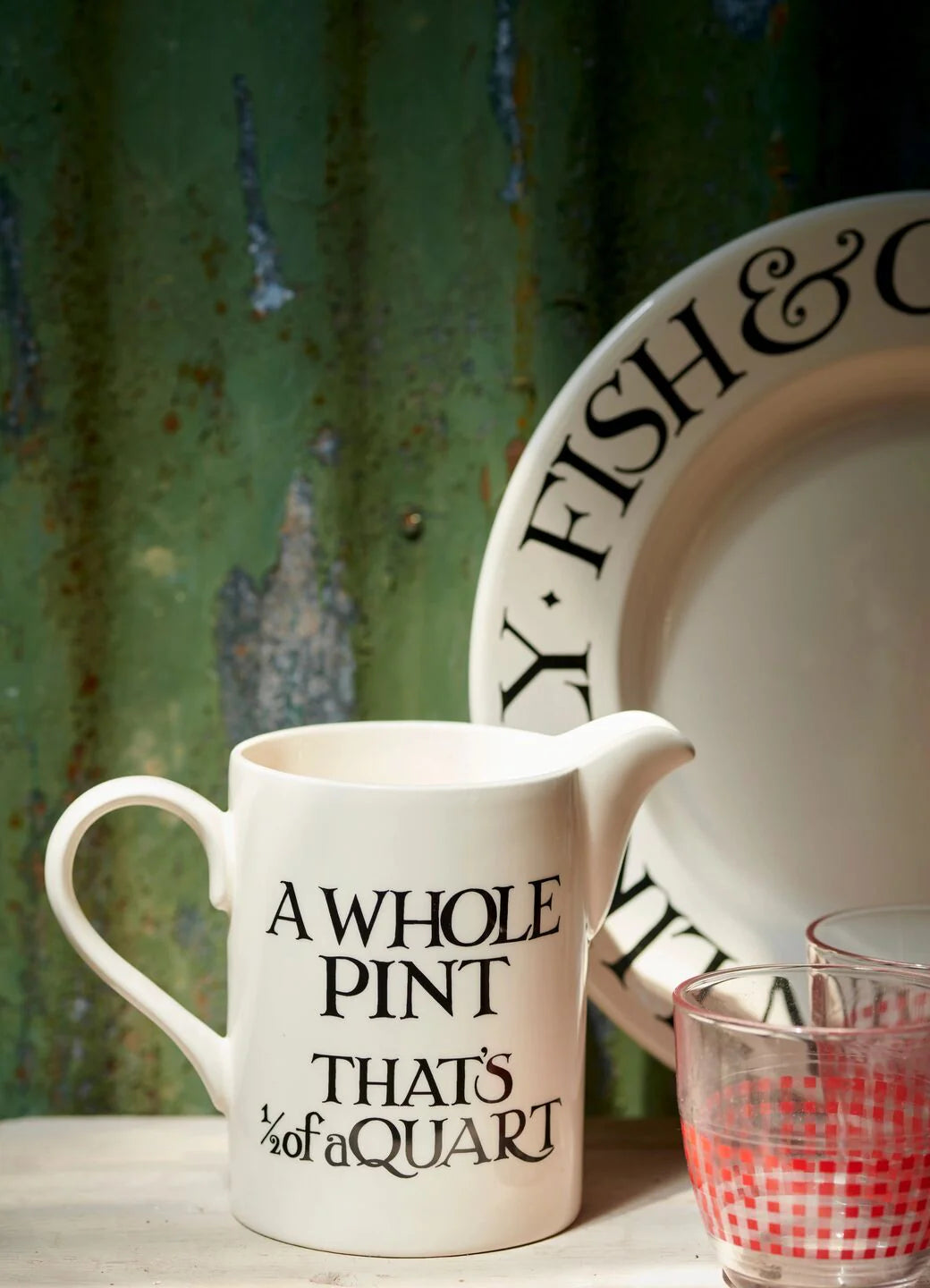 Emma Bridgewater Black Toast Cream Med Straight Jug