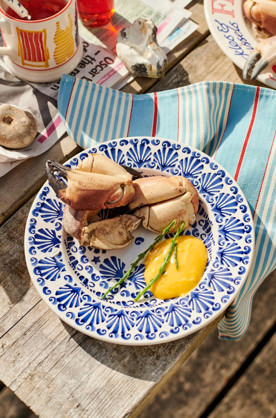 Emma Bridgewater Blue Shells 8 1/2