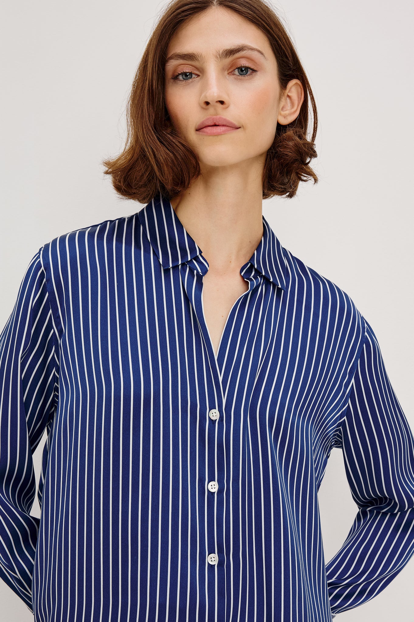 Rails Dorian Twilight Stripe Silk Shirt
