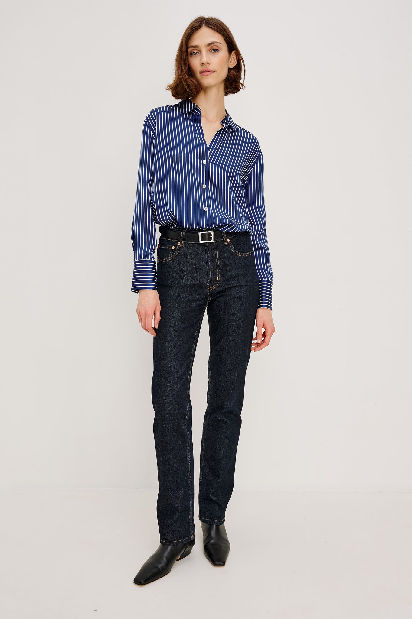 Rails Dorian Twilight Stripe Silk Shirt