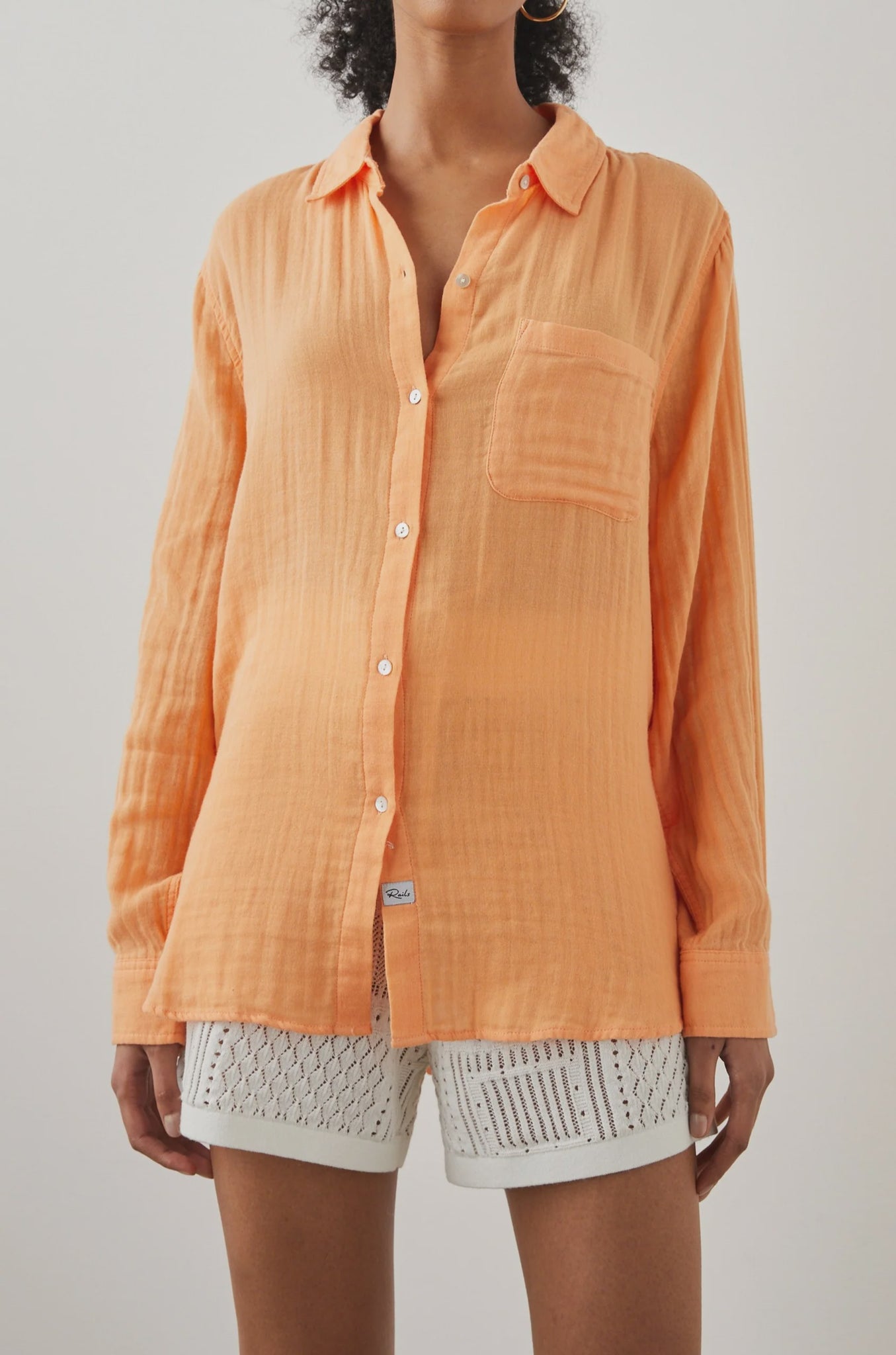 Rails Ellis Shirt - Papaya