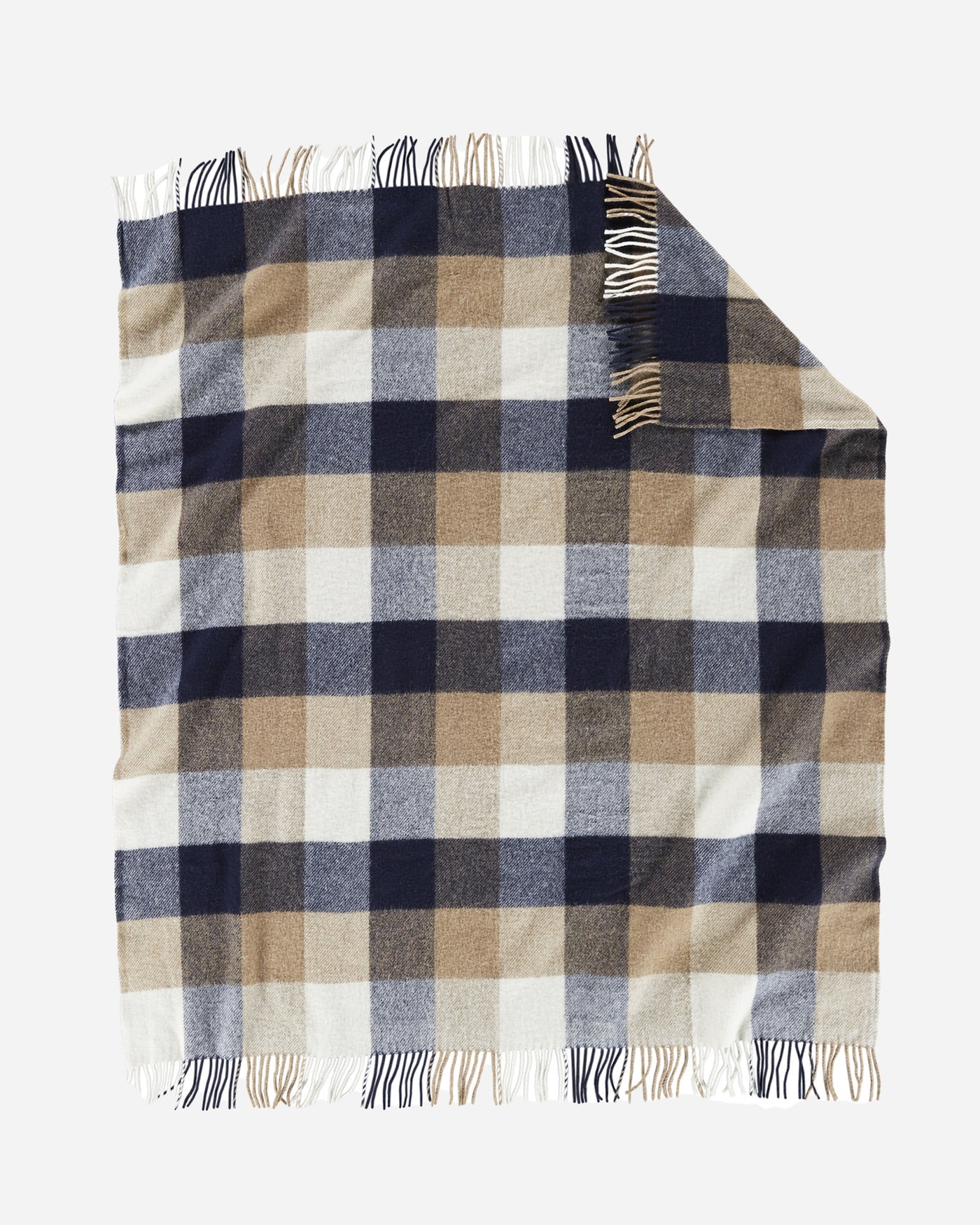 Pendleton Eco Wise Throw Navy & Camel