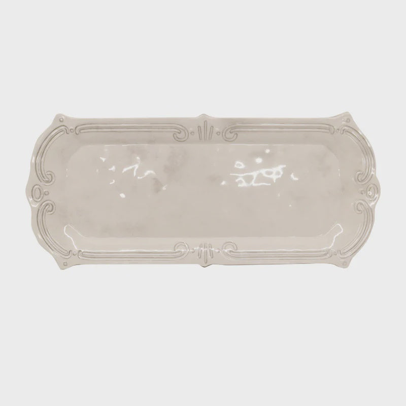 Melamine French Grey Rectangle Platter 45cm