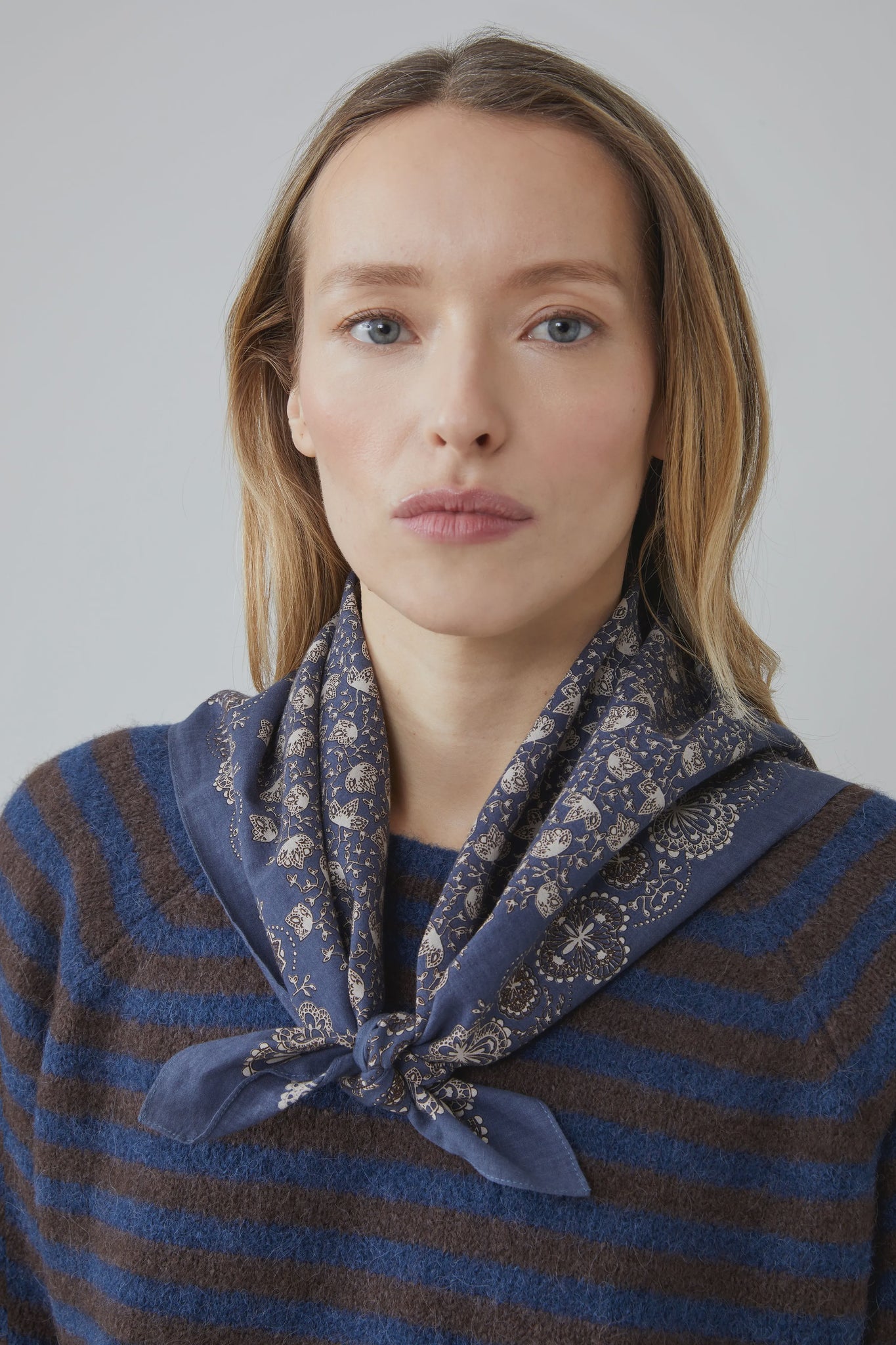 Moismont 100% Cotton Scarf 675 Slate Grey
