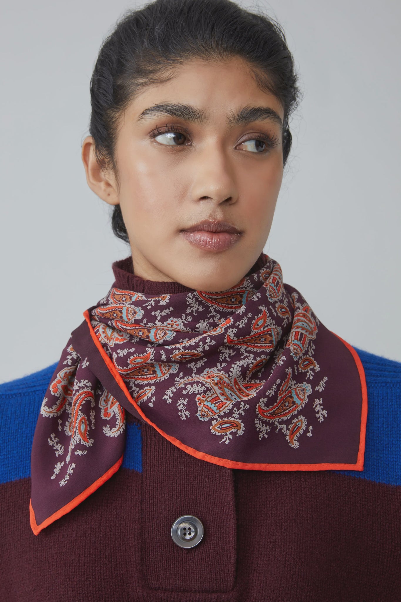 Moismont 100% Silk Scarf 763 Fig