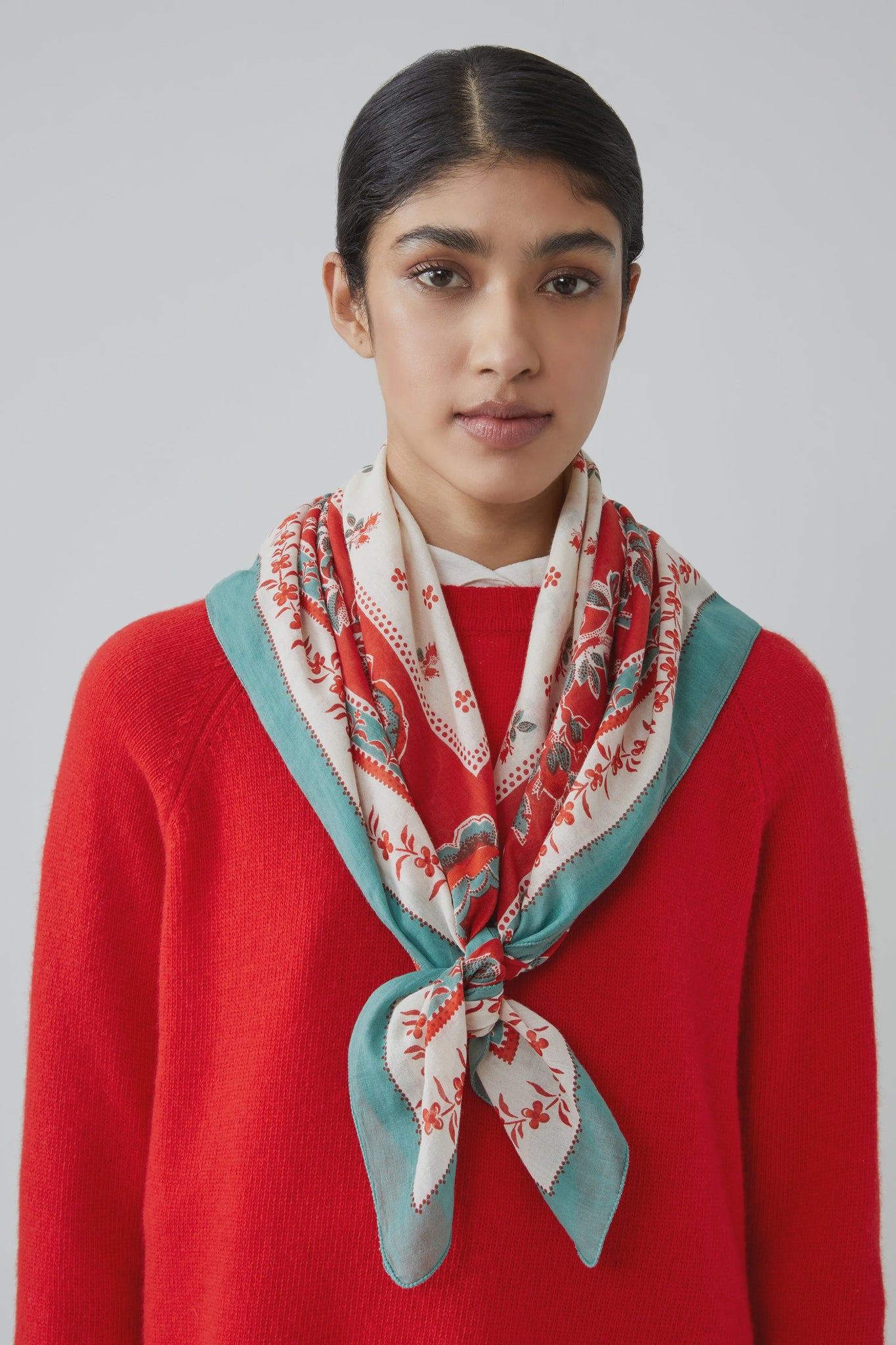 Moismont 100% Cotton Scarf 796 Poppy