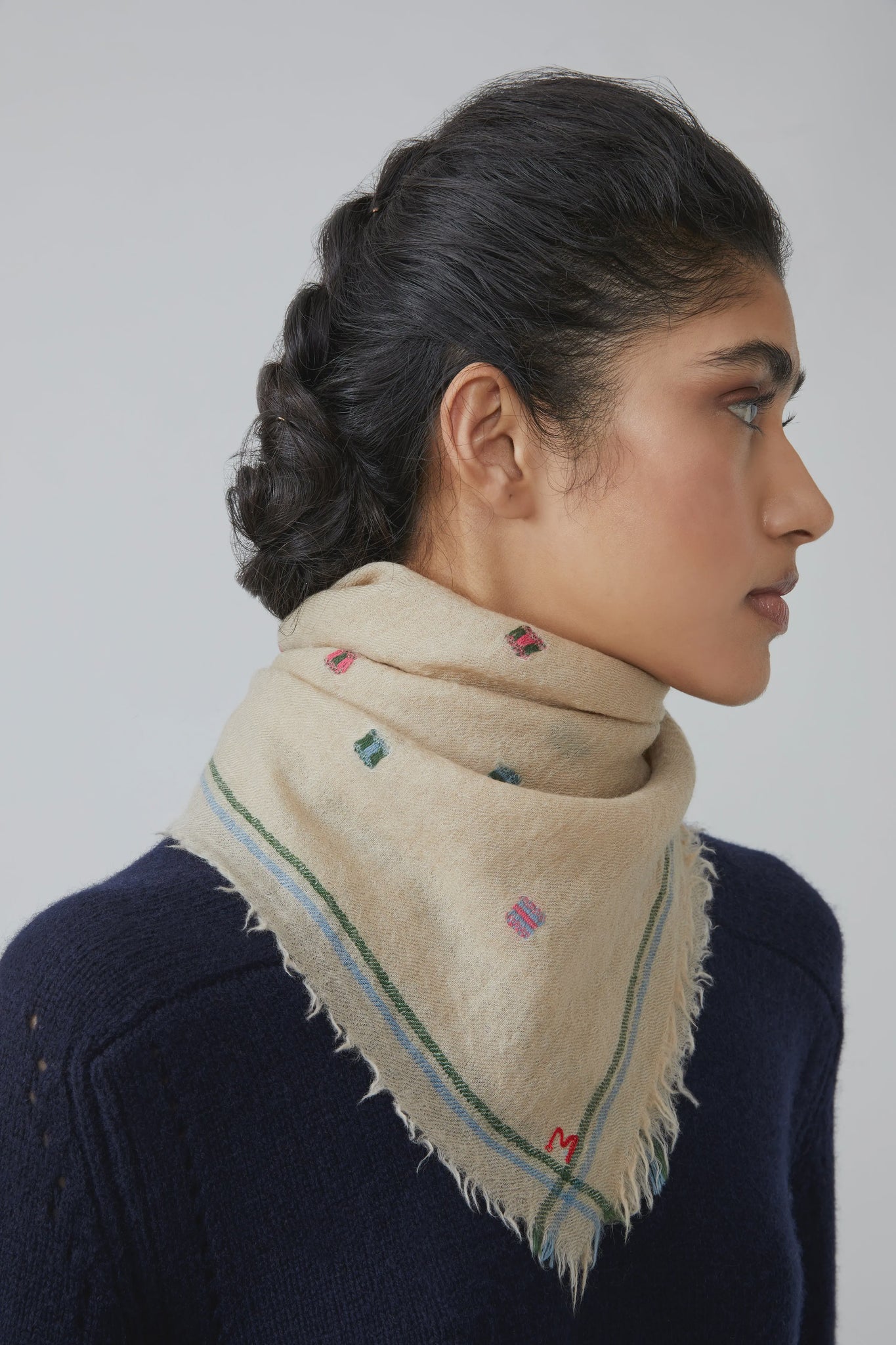 Moismont 100% Wool Scarf 815 British Green