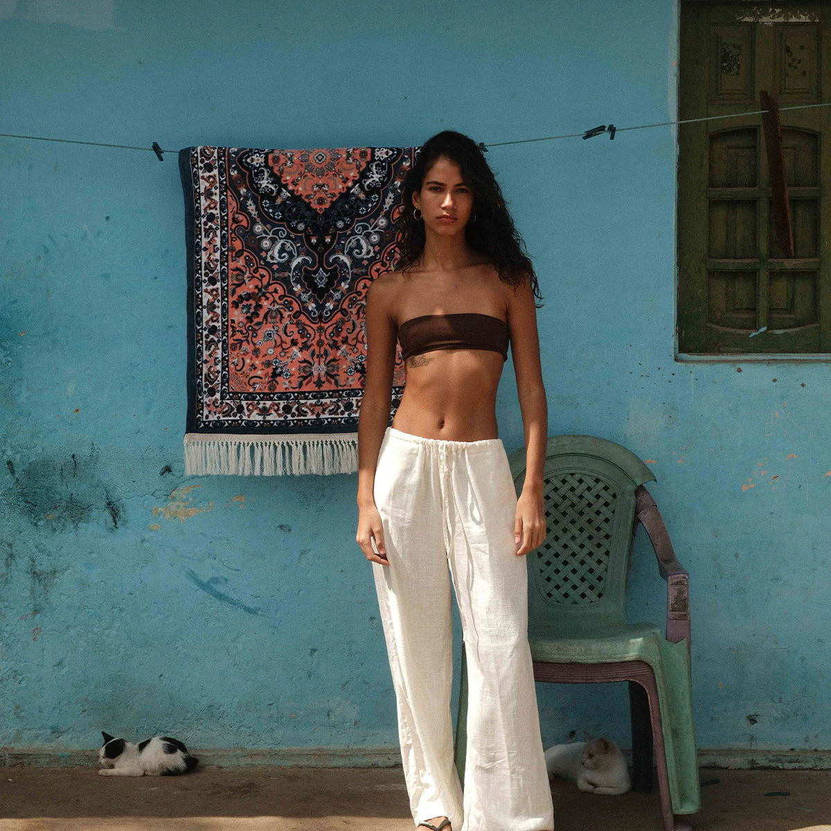 Beach Towel Persian Rug Blue