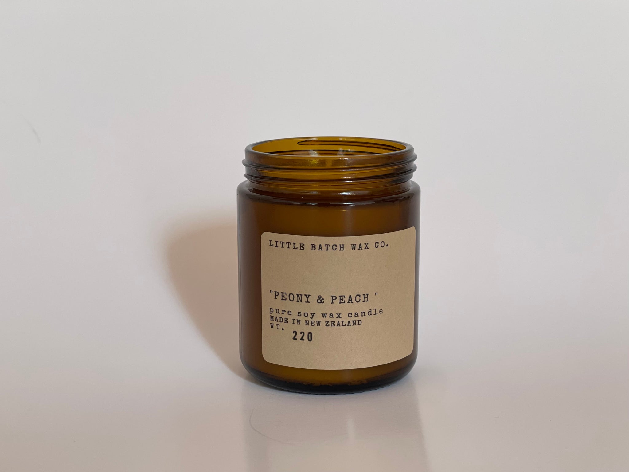 Peony and Peach Soy Candle 220g