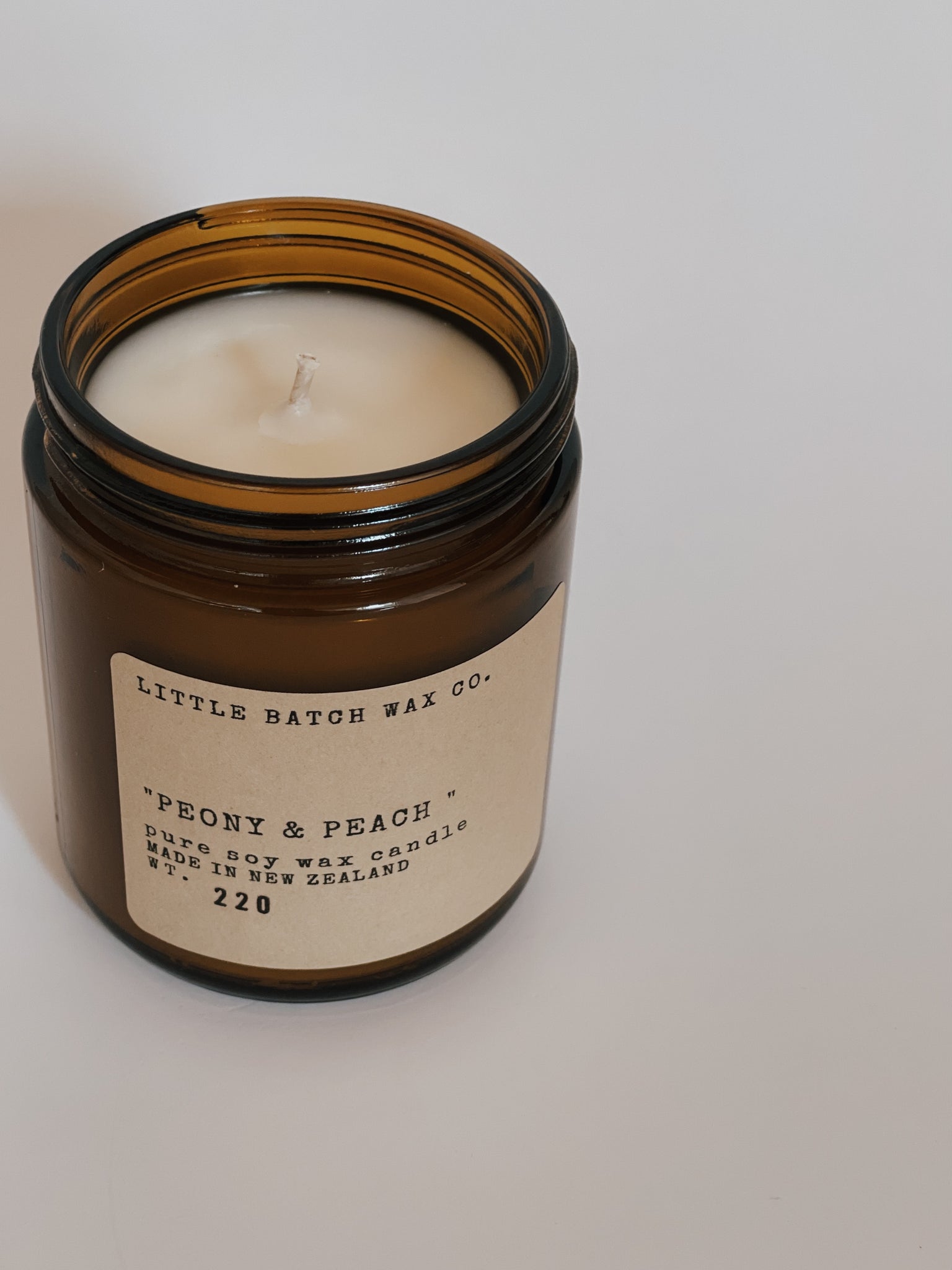 Peony and Peach Soy Candle 220g