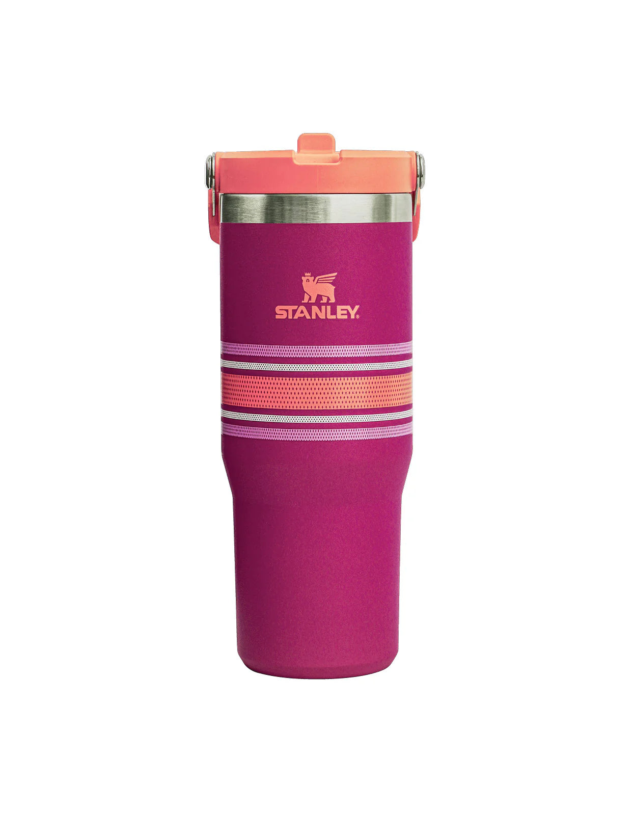 Stanley Varsity Iceflow Flip Straw Tumbler 30oz 887ml Fuschia Mesh