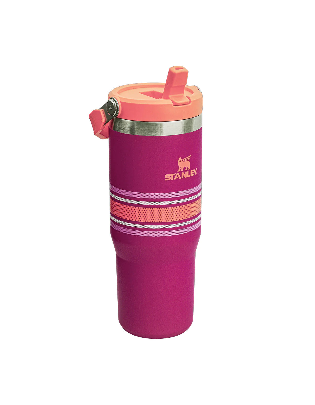 Stanley Varsity Iceflow Flip Straw Tumbler 30oz 887ml Fuschia Mesh