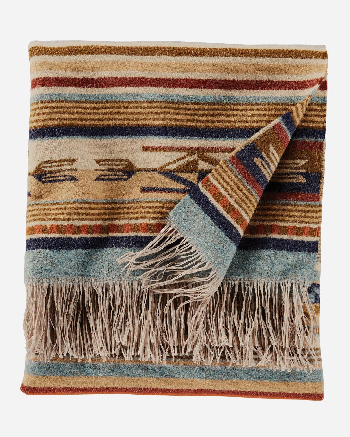 Pendleton Jacquard Fringed Throw Harvest