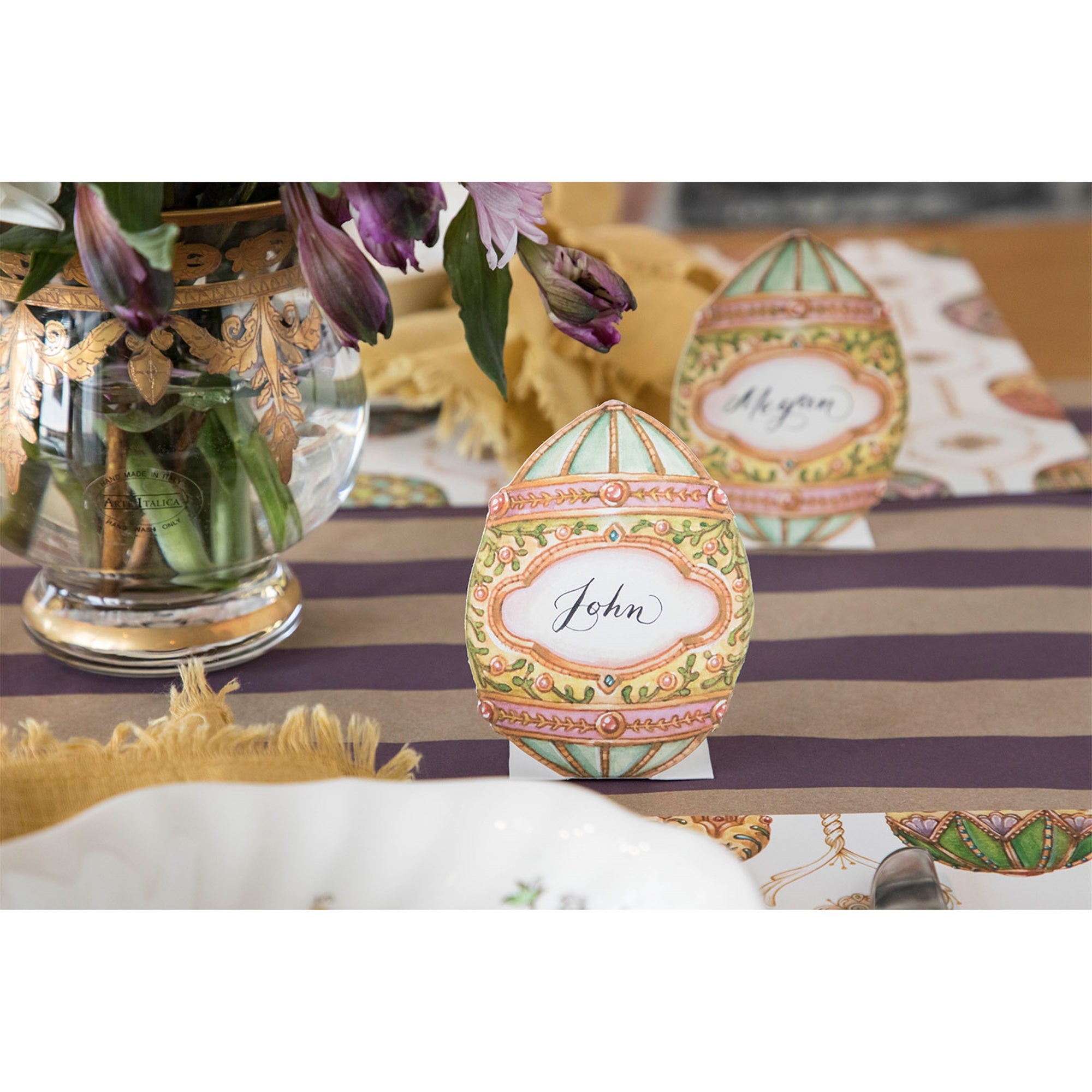 Hester & Cook Exquisite Egg Place Card Pack of 12