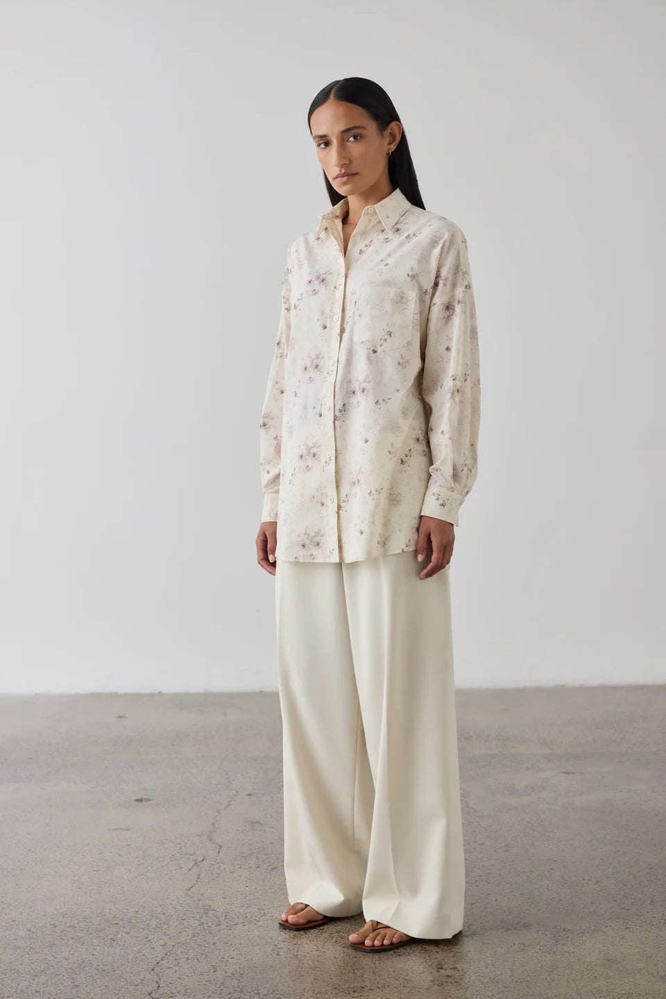 Laing Boyfriend Shirt Floral