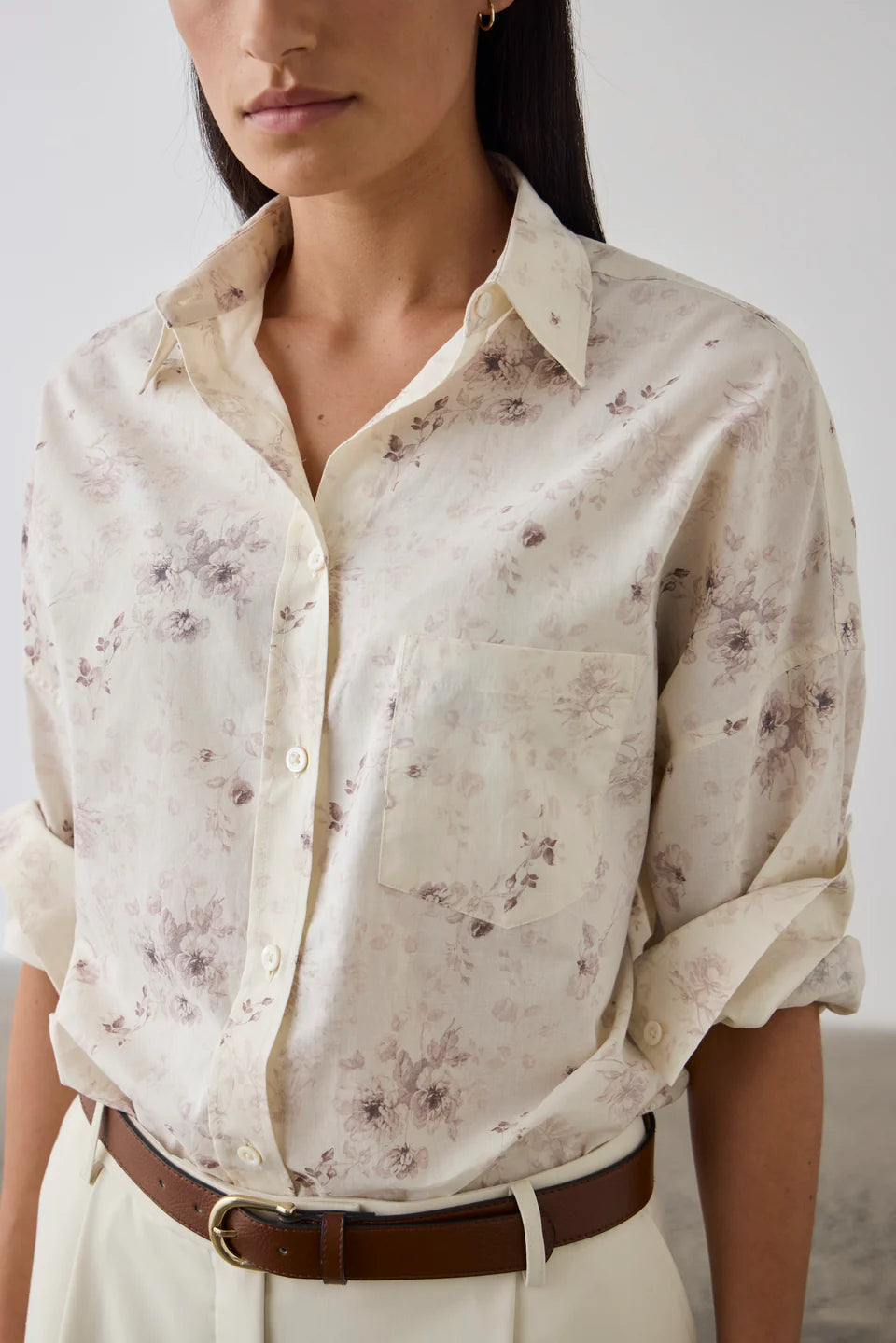 Laing Boyfriend Shirt Floral