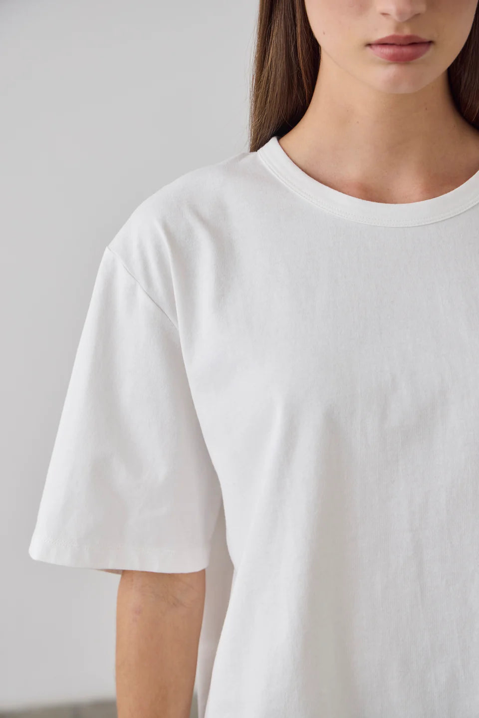 Laing Boxy Cotton T-Shirt - White