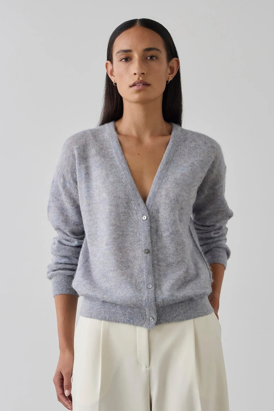 Laing Fine Alpaca Cardigan Heather