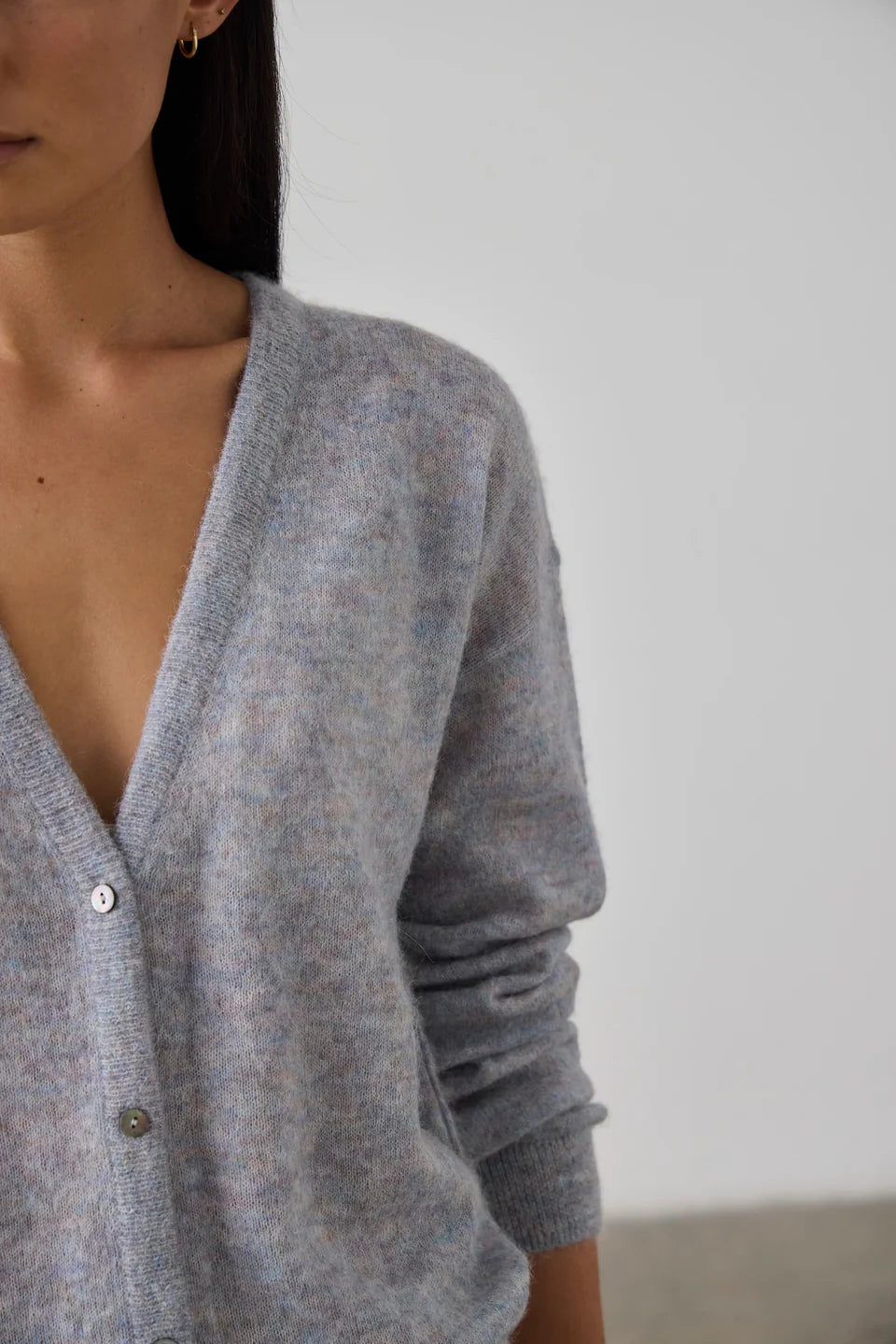 Laing Fine Alpaca Cardigan Heather