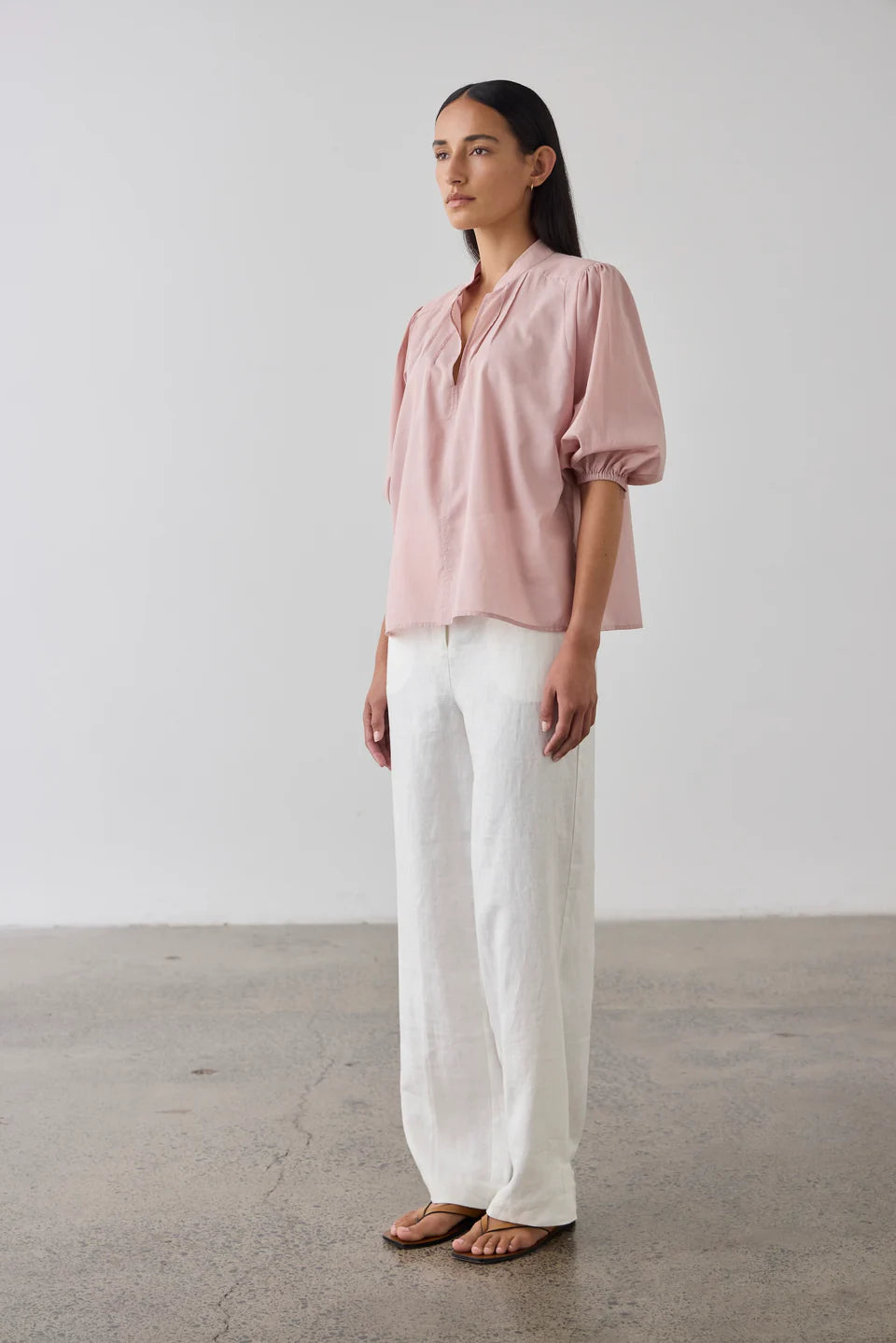 Laing Maddie Cotton Blouse - Antique Rose