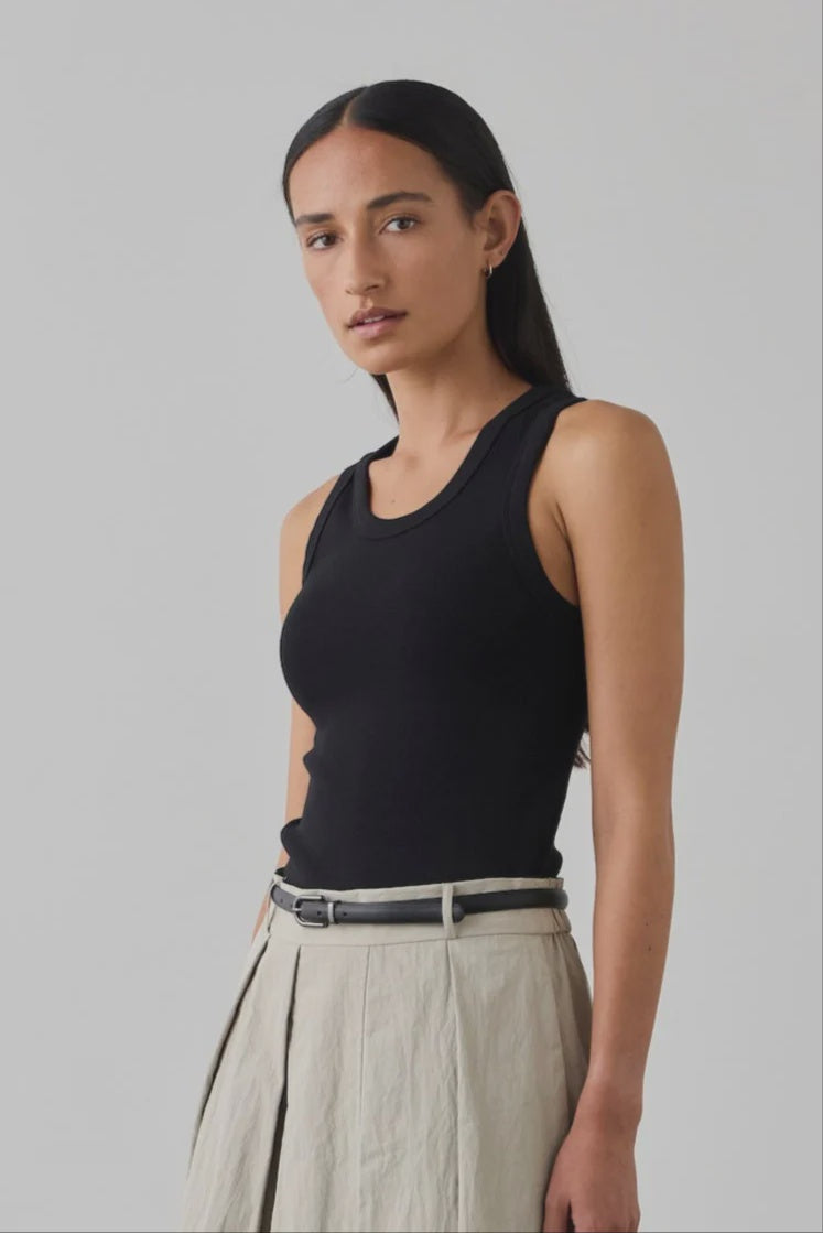 Laing Cotton Tank Black