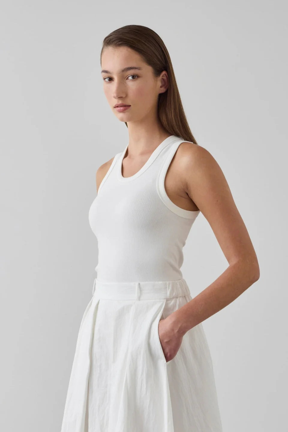 Laing Cotton Tank Ecru