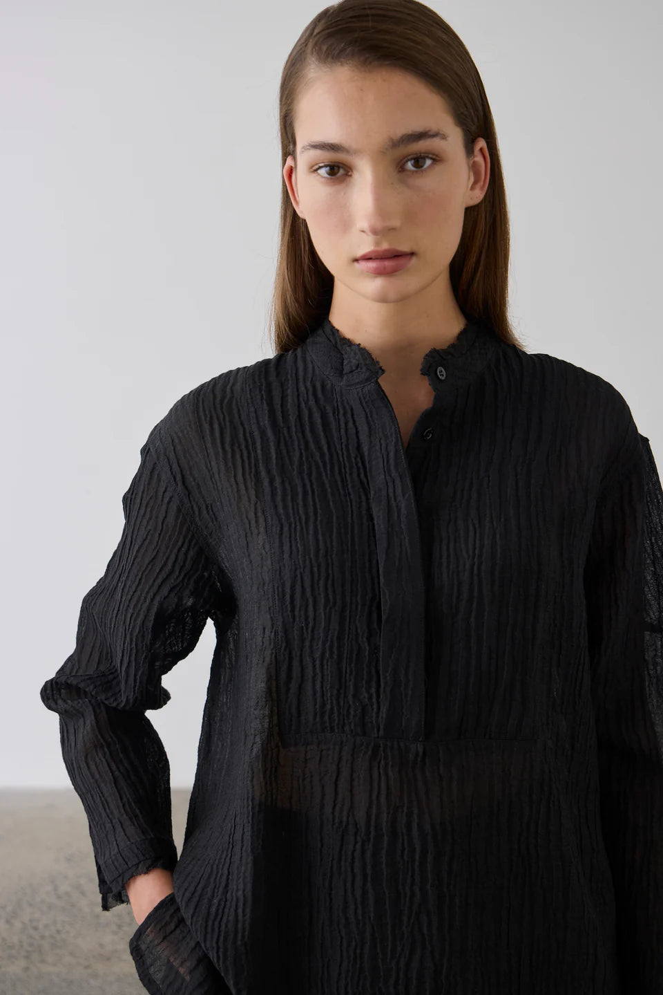 Laing Relaxed Linen Shirt - Black